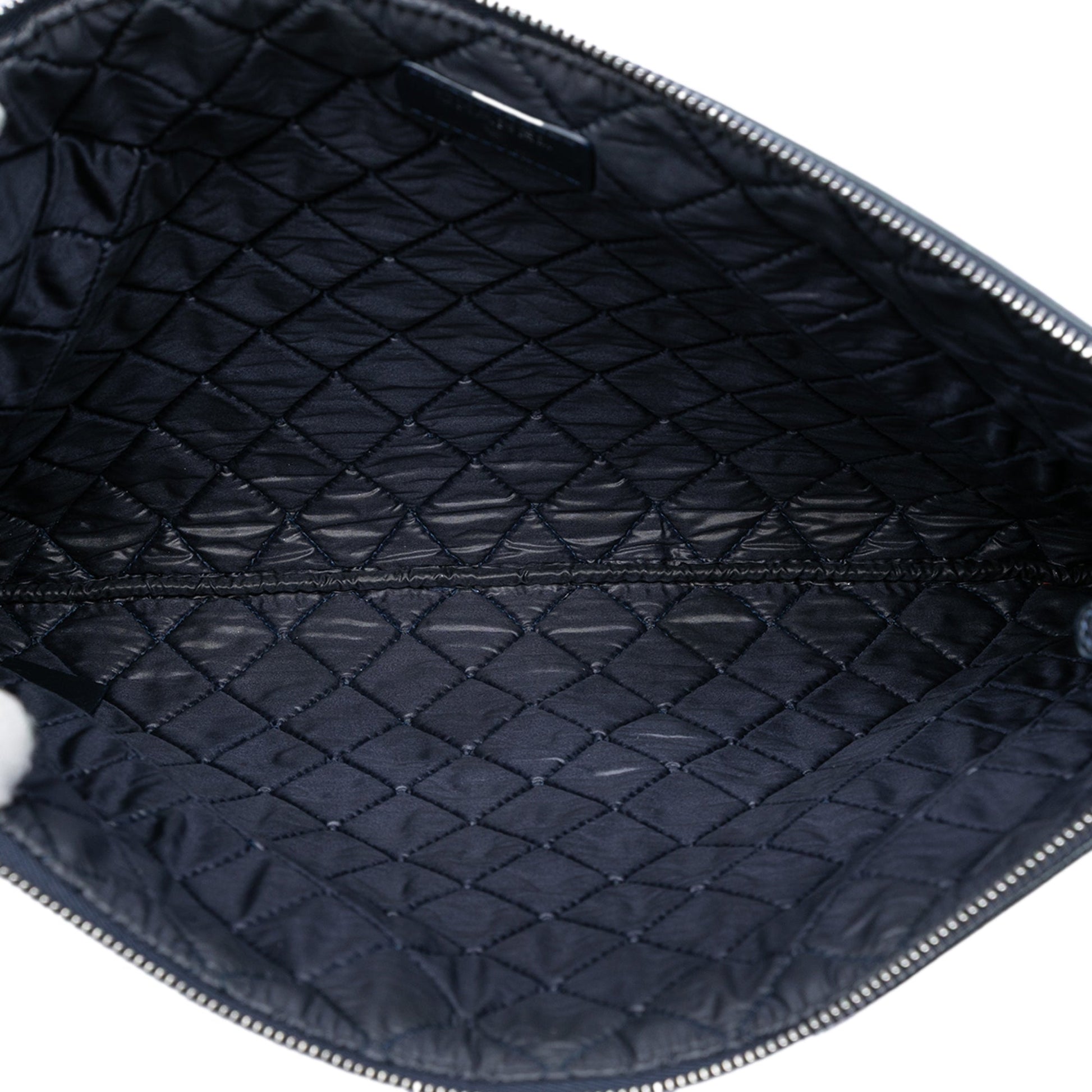Chanel Large Quilted Caviar Boy O Case Clutch