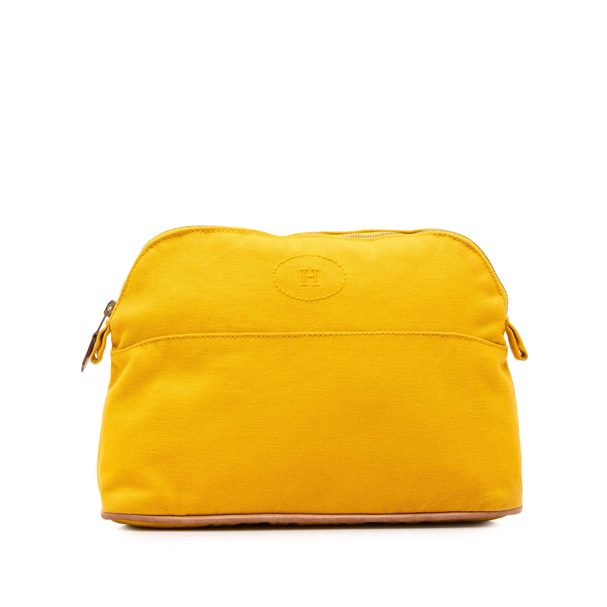 Hermès Toile Bolide Trousse De Voyage Pouch PM — Yellow