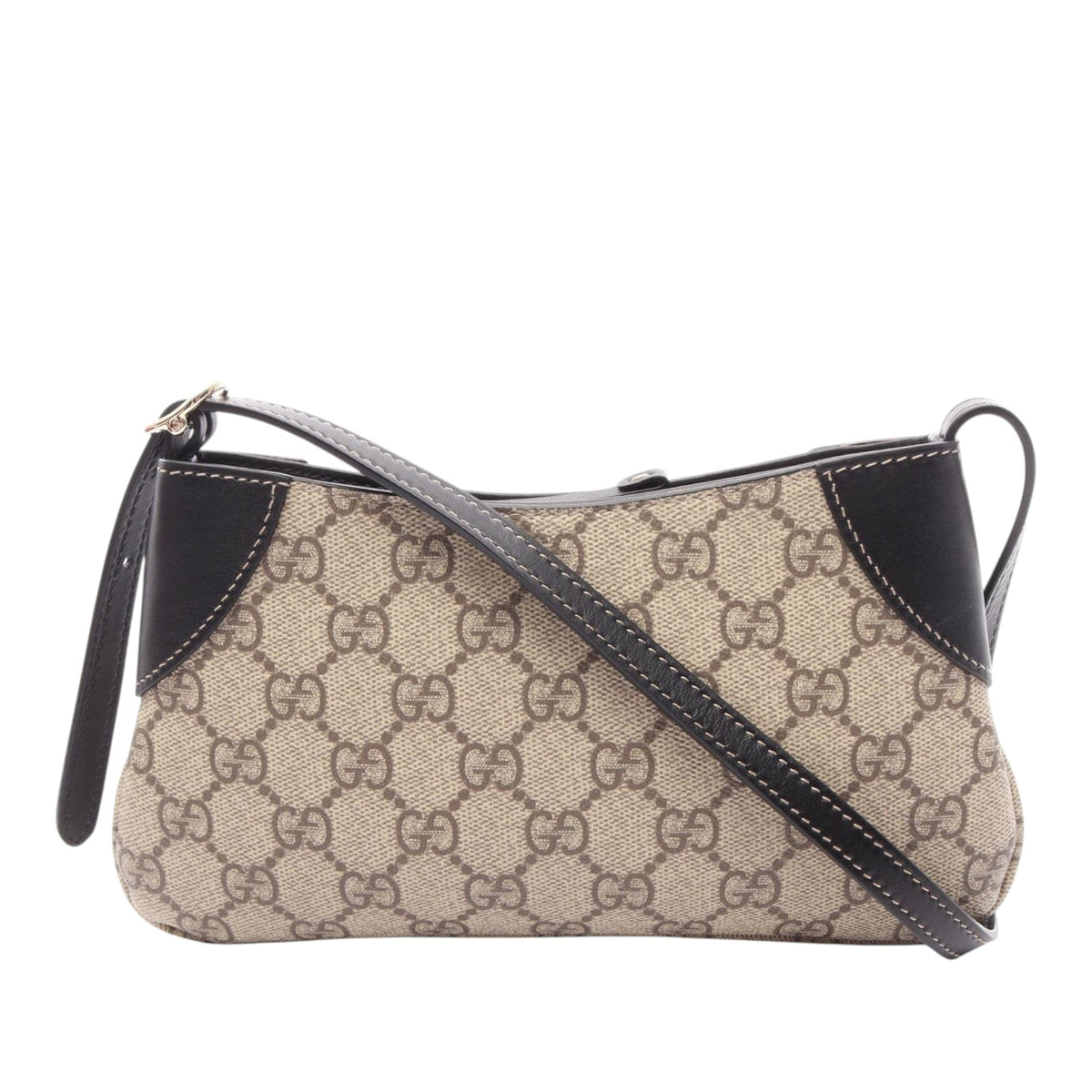 Gucci Small GG Canvas Emblem Shoulder Bag