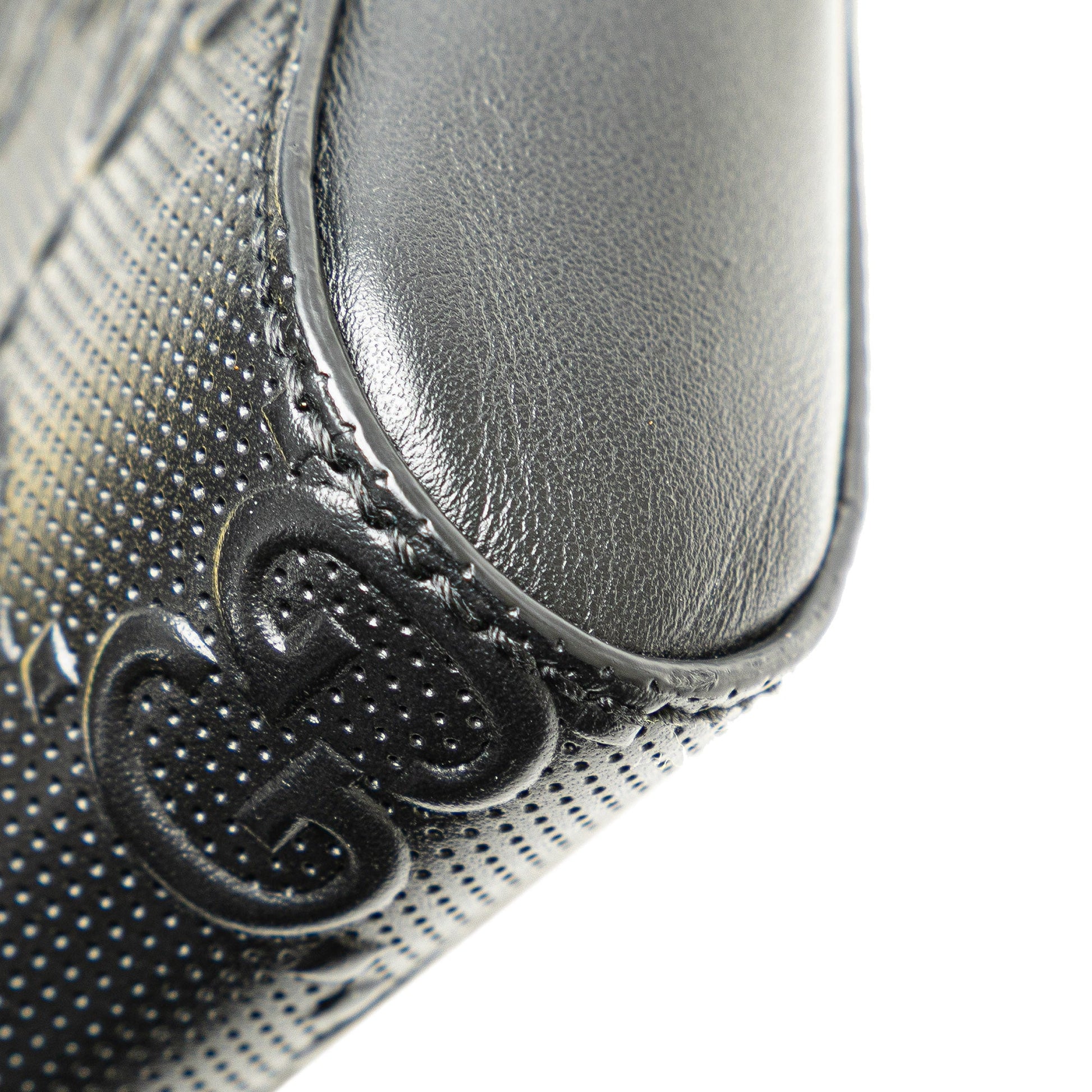 Gucci GG Embossed Perforated Double Belt Bag