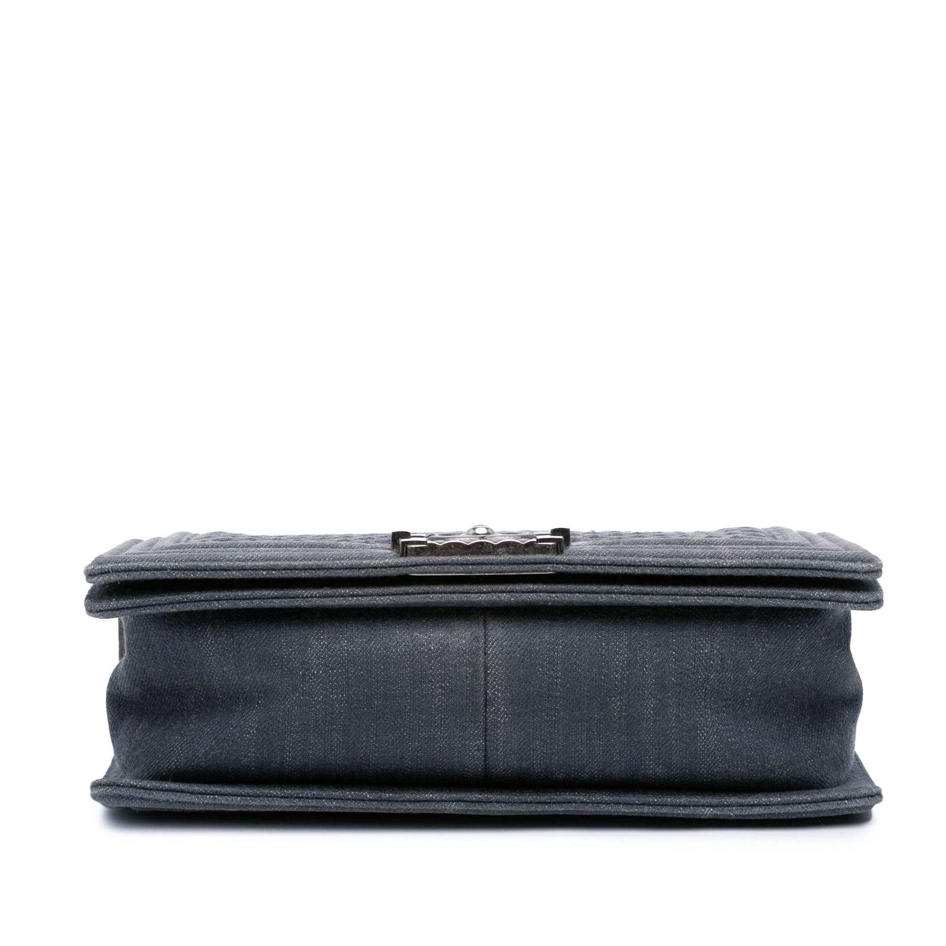 Chanel Medium Embossed Denim Boy Flap