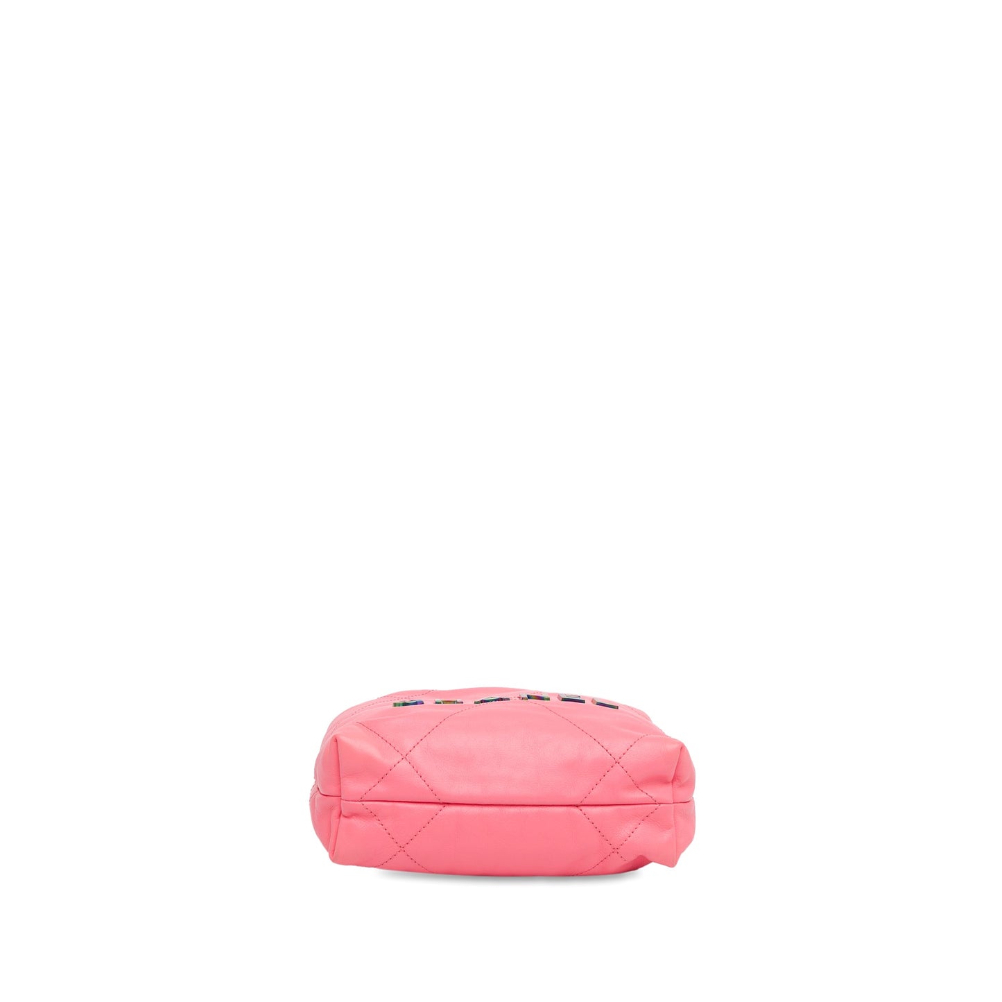Chanel Mini Shiny Calfskin Rainbow Hardware 22 Handbag