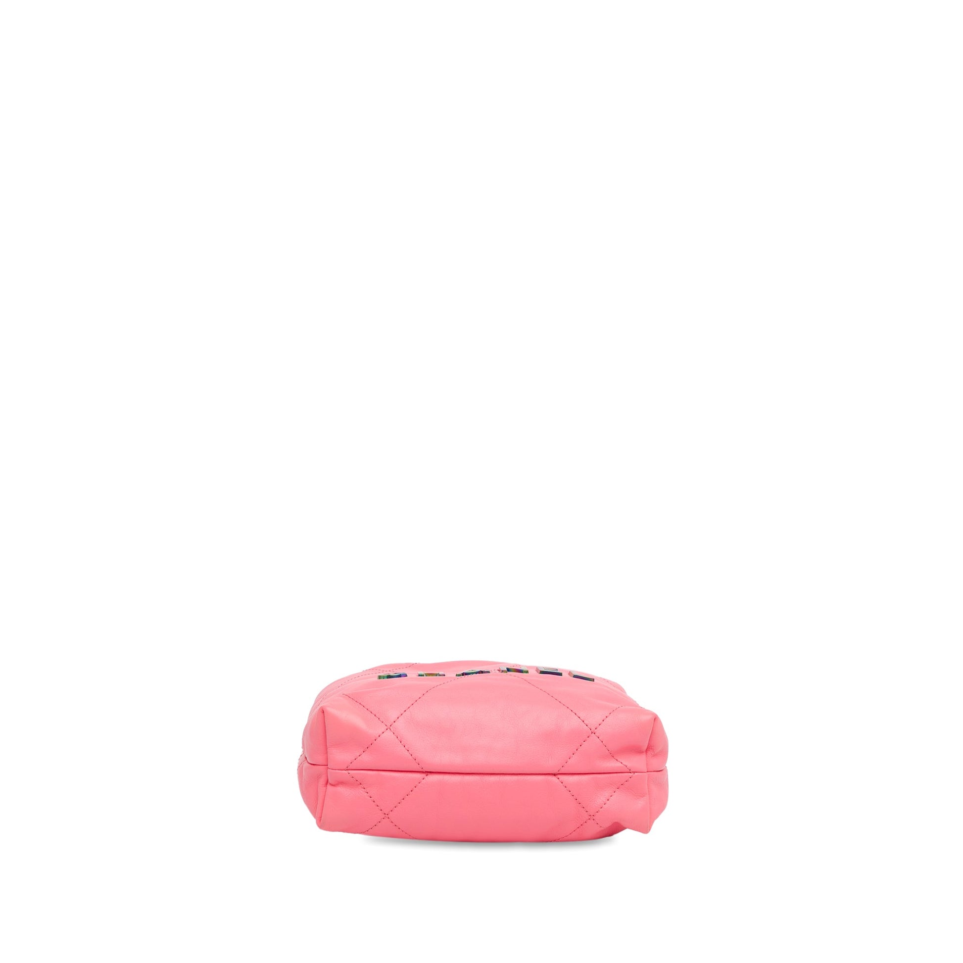 Chanel Mini Shiny Calfskin Rainbow Hardware 22 Handbag