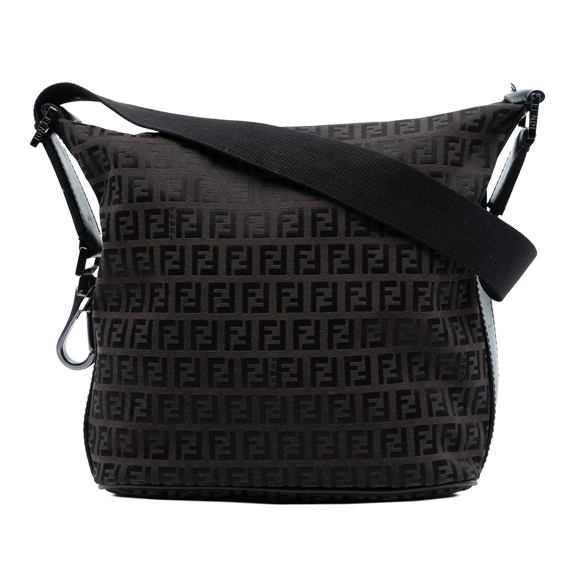 Fendi Zucchino Canvas Shoulder Bag