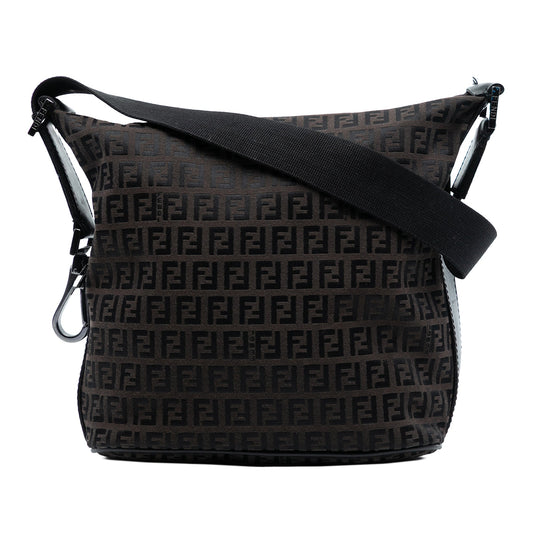 Fendi Zucchino Canvas Shoulder Bag