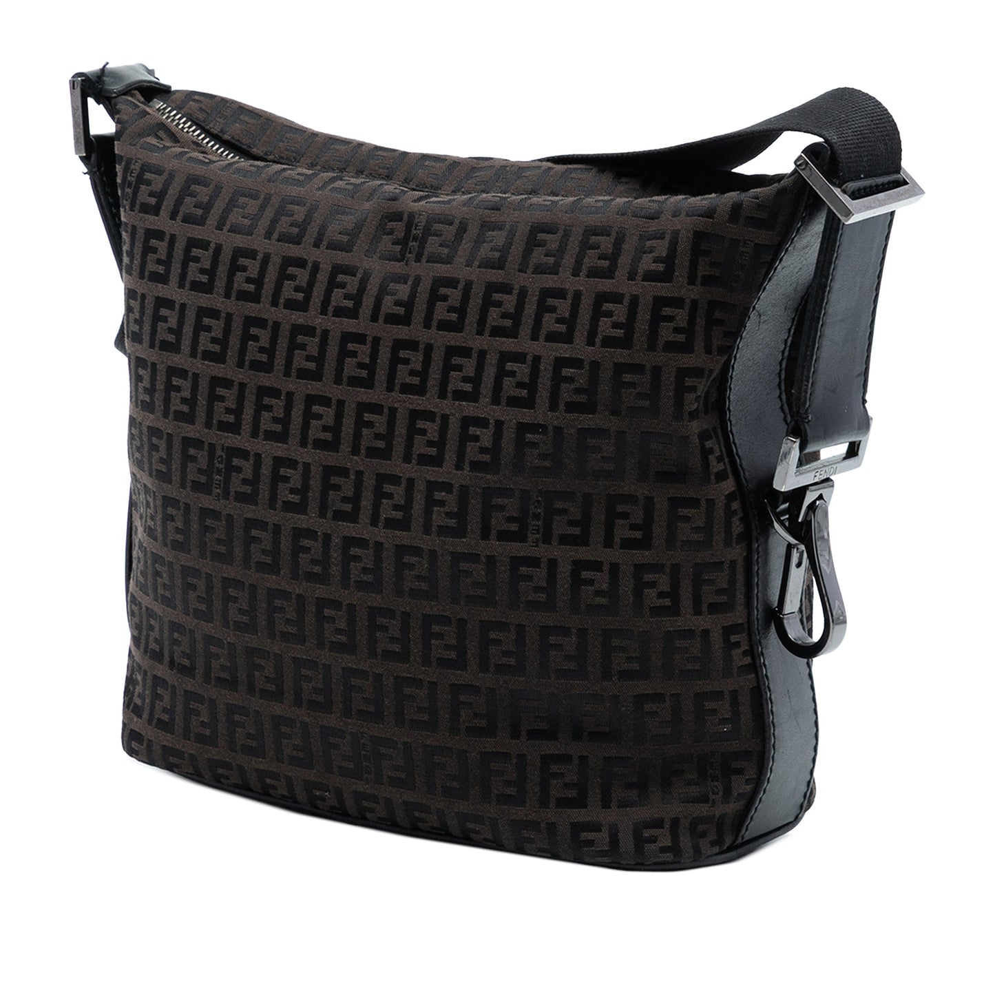 Fendi Zucchino Canvas Shoulder Bag