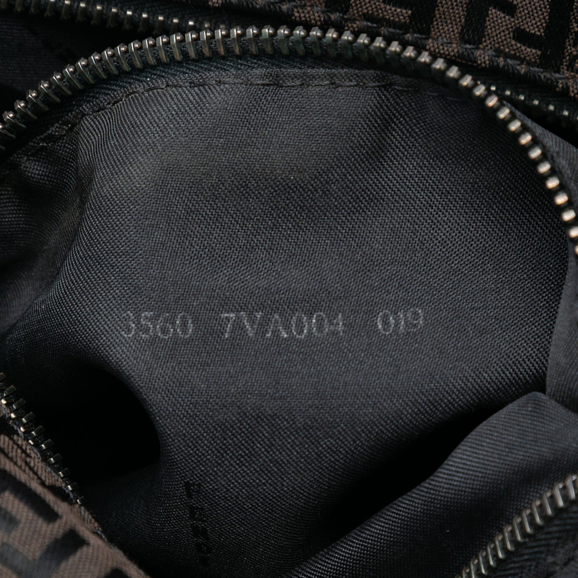 Fendi Zucchino Canvas Shoulder Bag