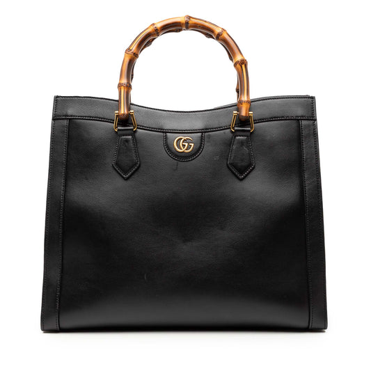 Gucci Medium Bamboo Calfskin Diana Tote