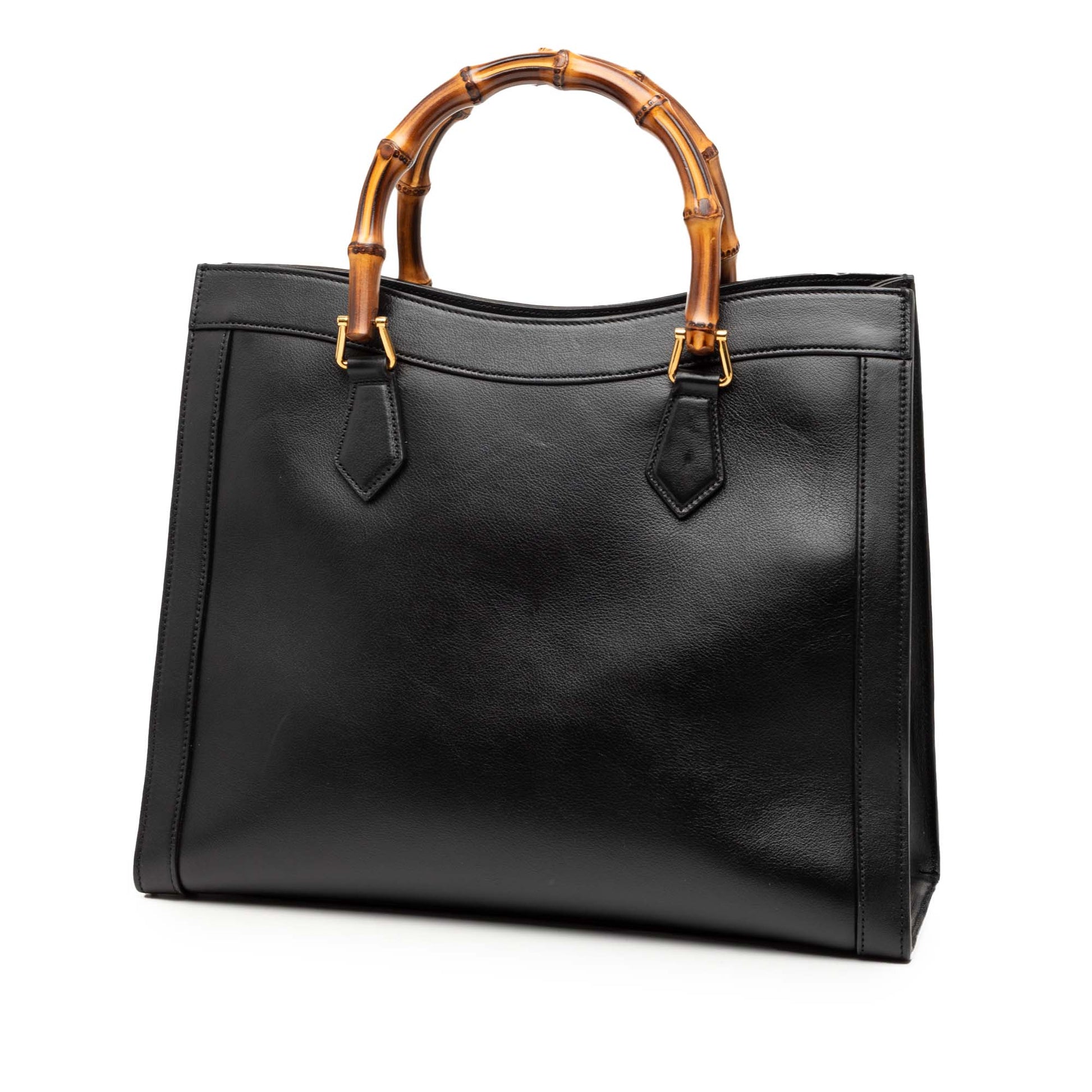 Gucci Large Calfskin Bamboo Diana Satchel