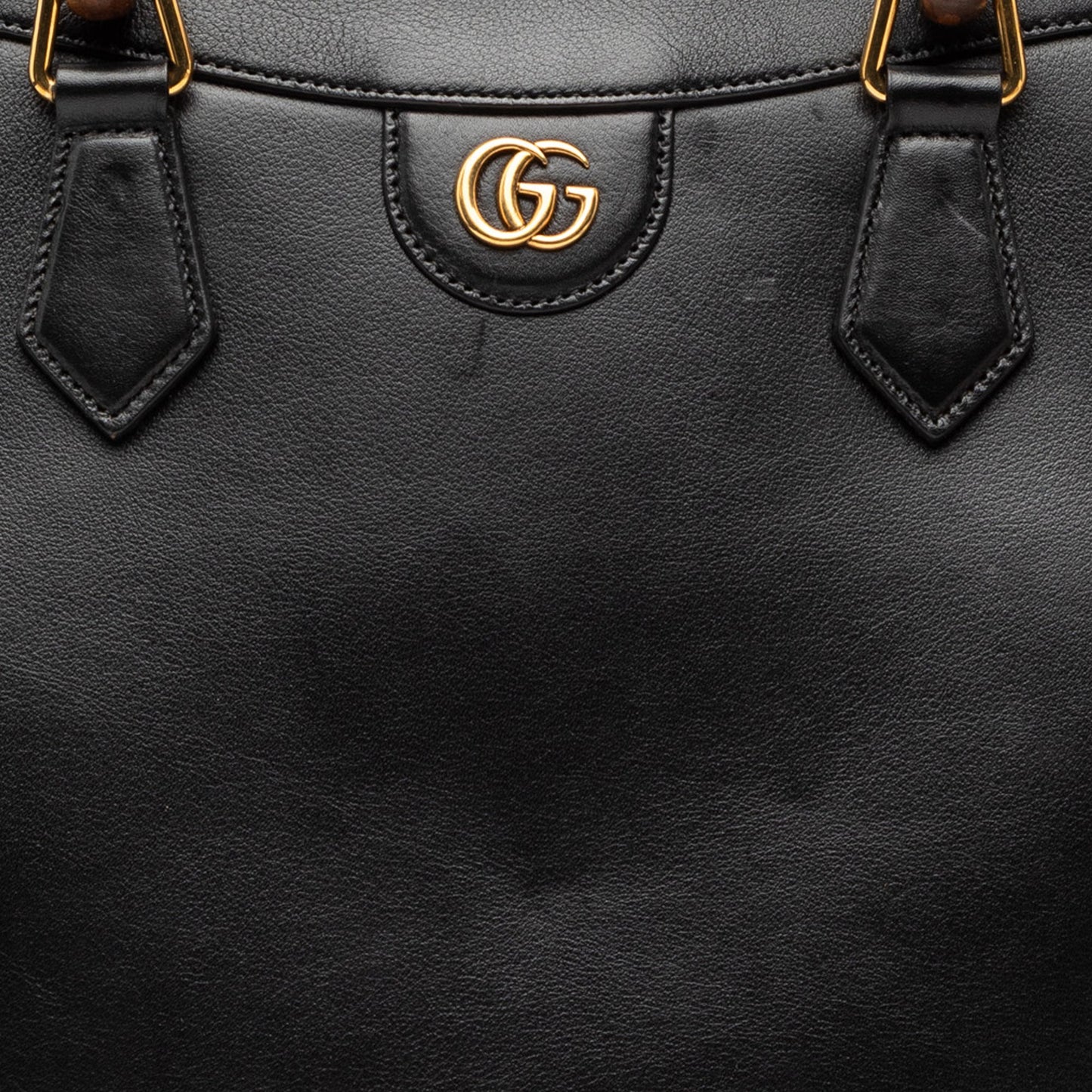 Gucci Large Calfskin Bamboo Diana Satchel