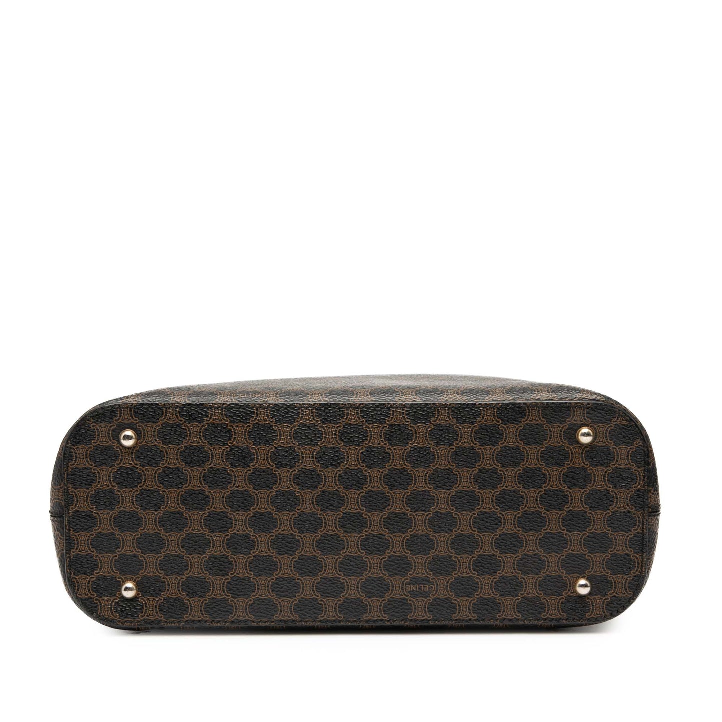 Celine Macadam Coated Canvas Handbag