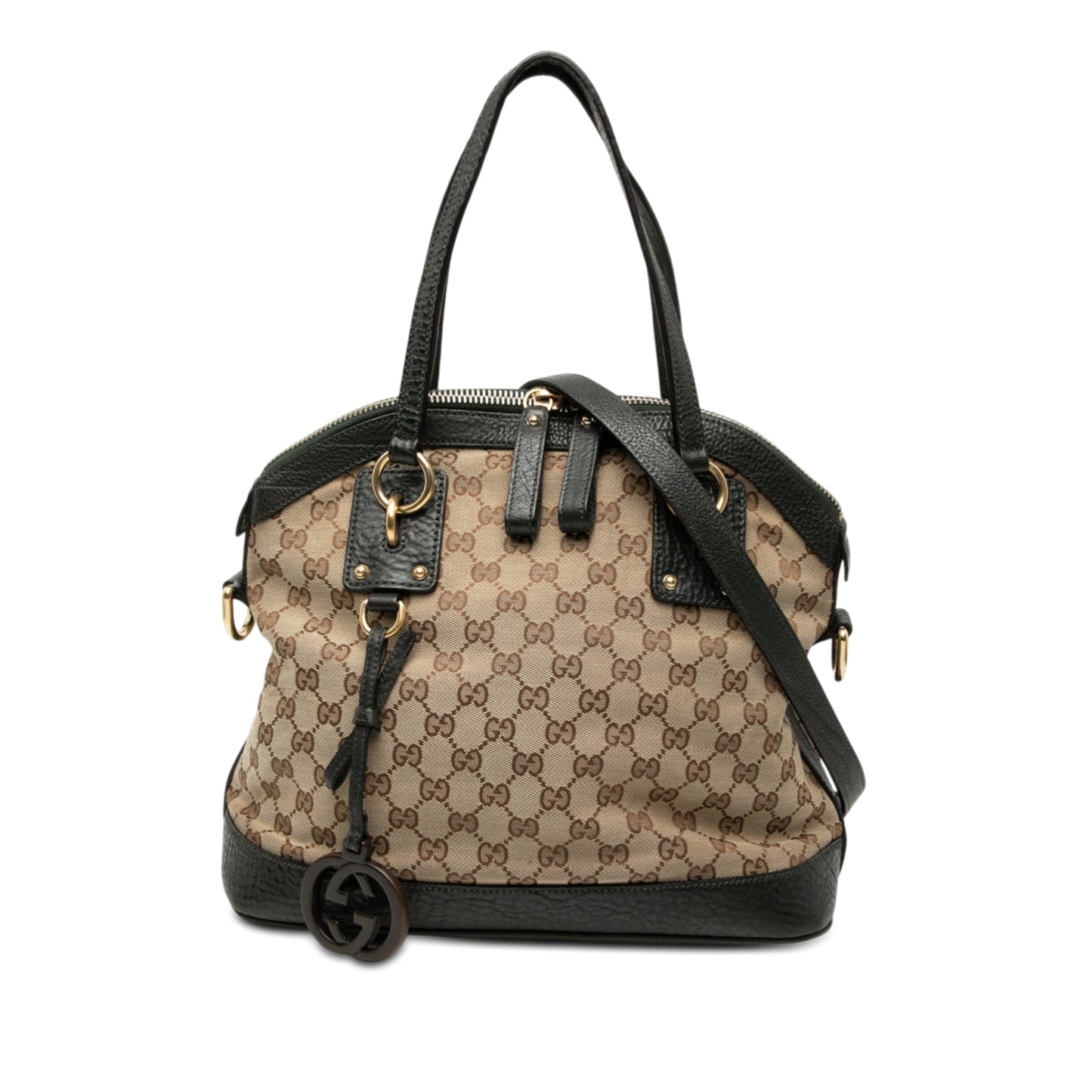 Medium GG Canvas Charm Dome Satchel