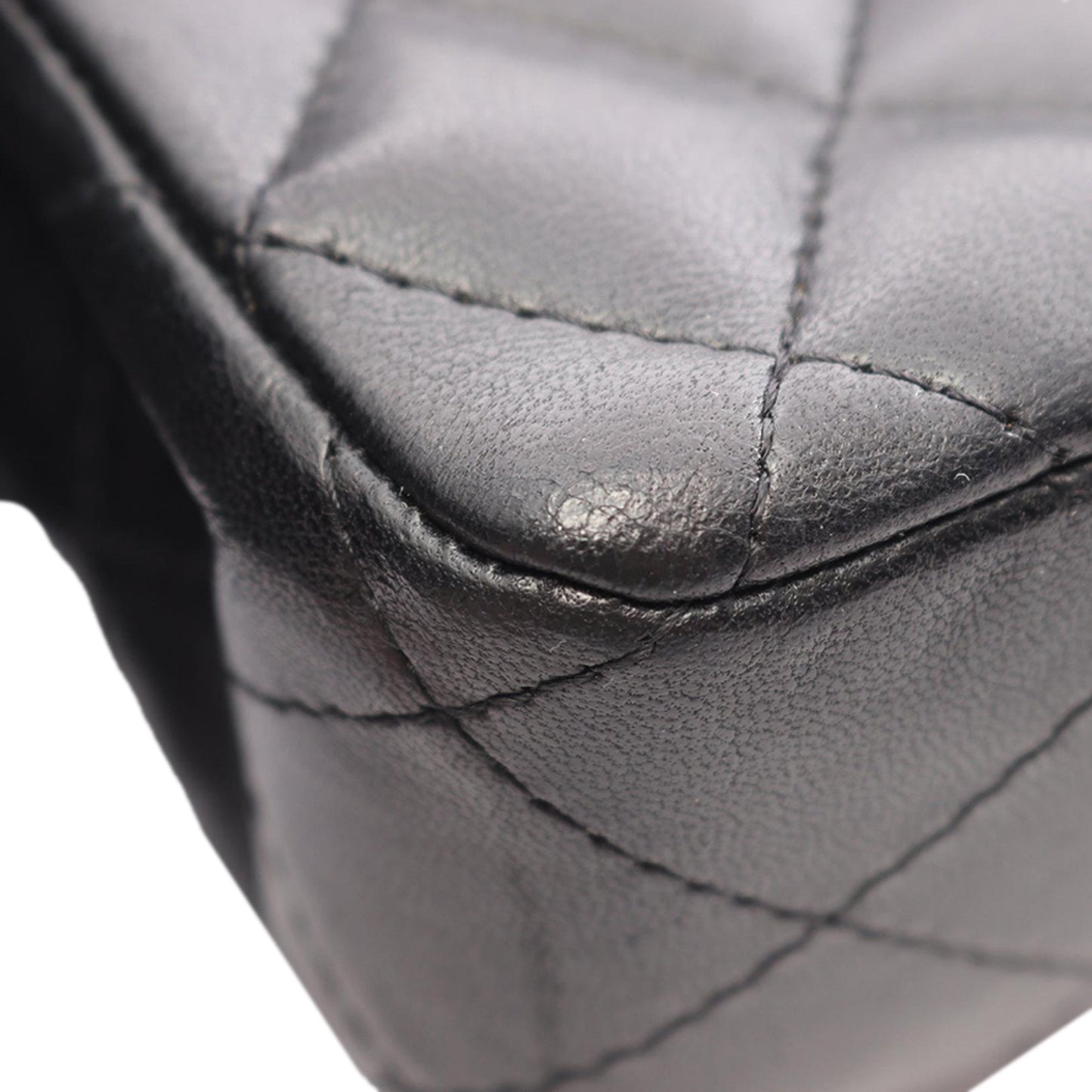 Chanel CC Quilted Lambskin East West Flap