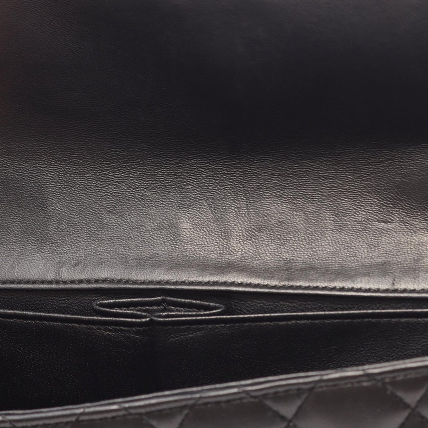 Chanel CC Quilted Lambskin East West Flap