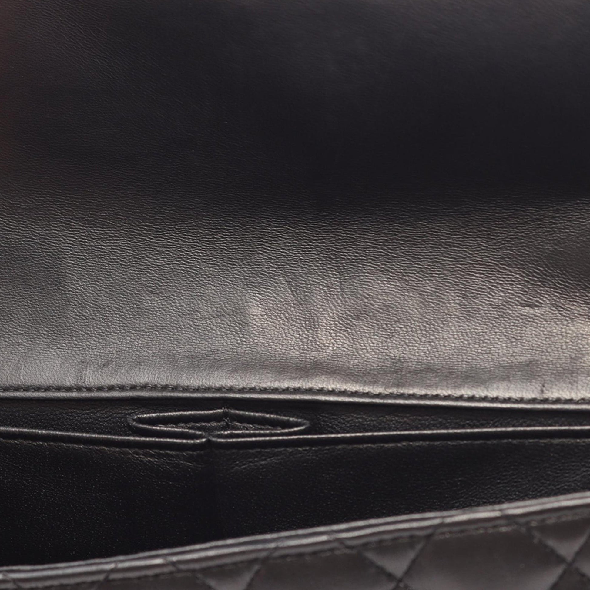 Chanel CC Quilted Lambskin East West Flap