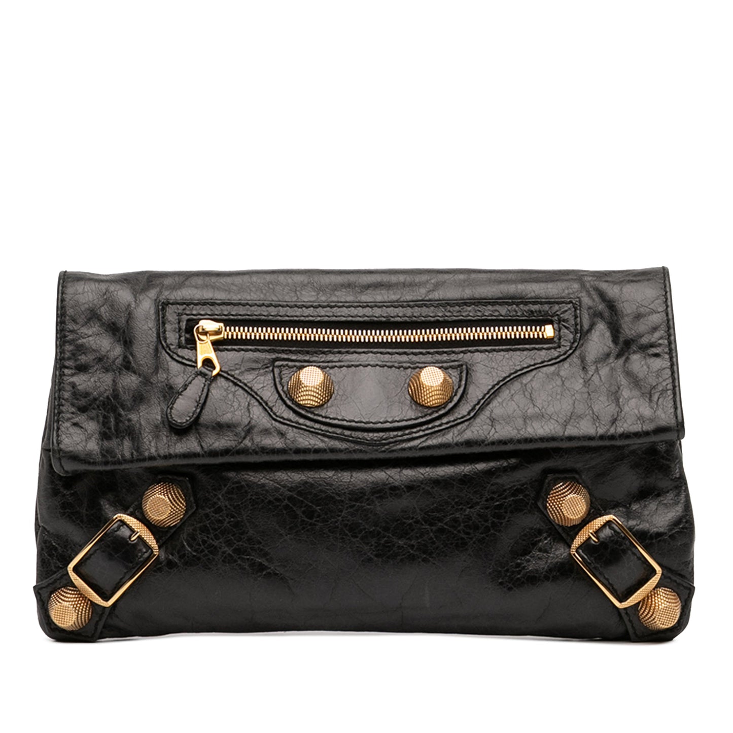 Balenciaga Lambskin Motocross Giant 21 Envelope Clutch