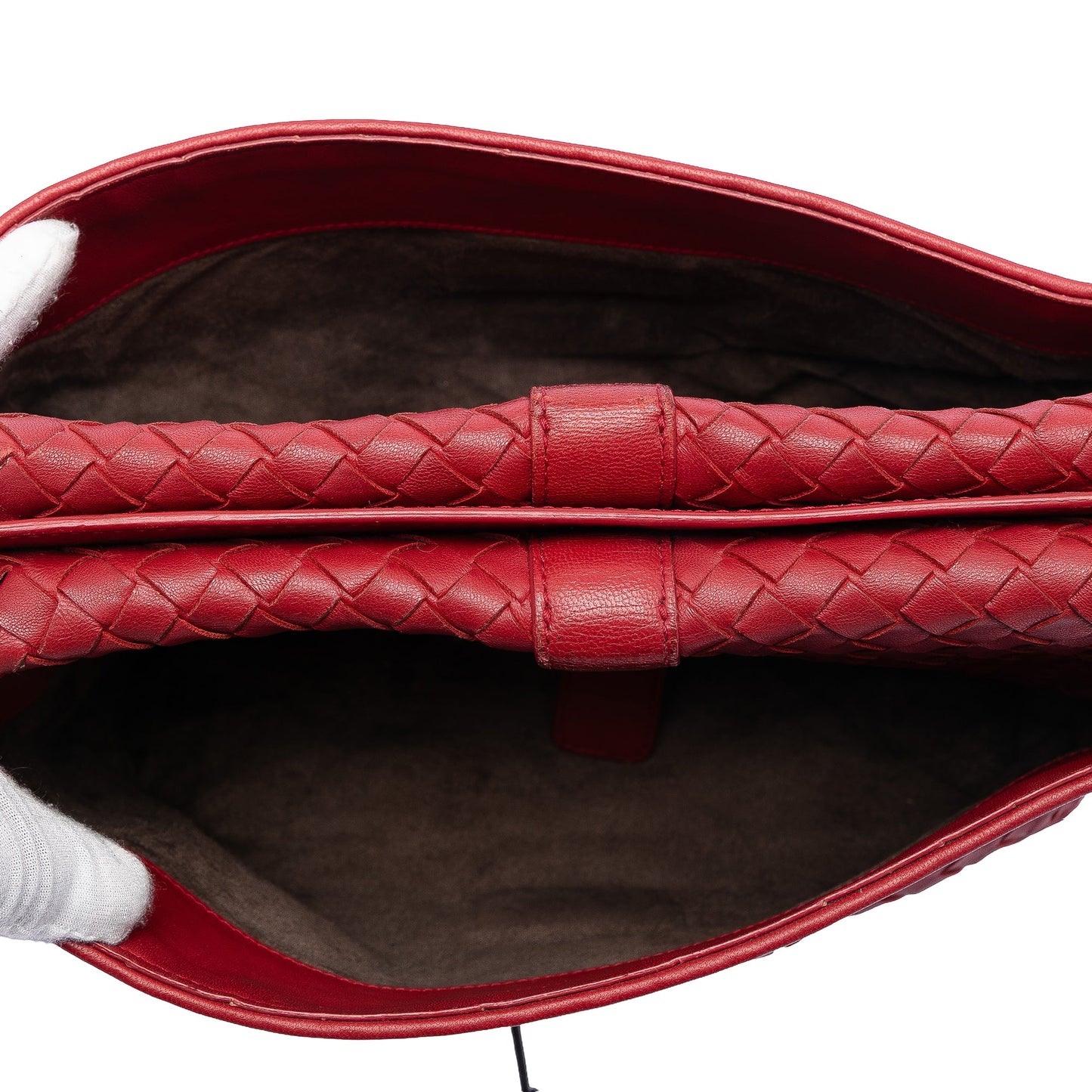 Bottega Veneta Nappa Intrecciato Double Sided Flap Messenger Bag