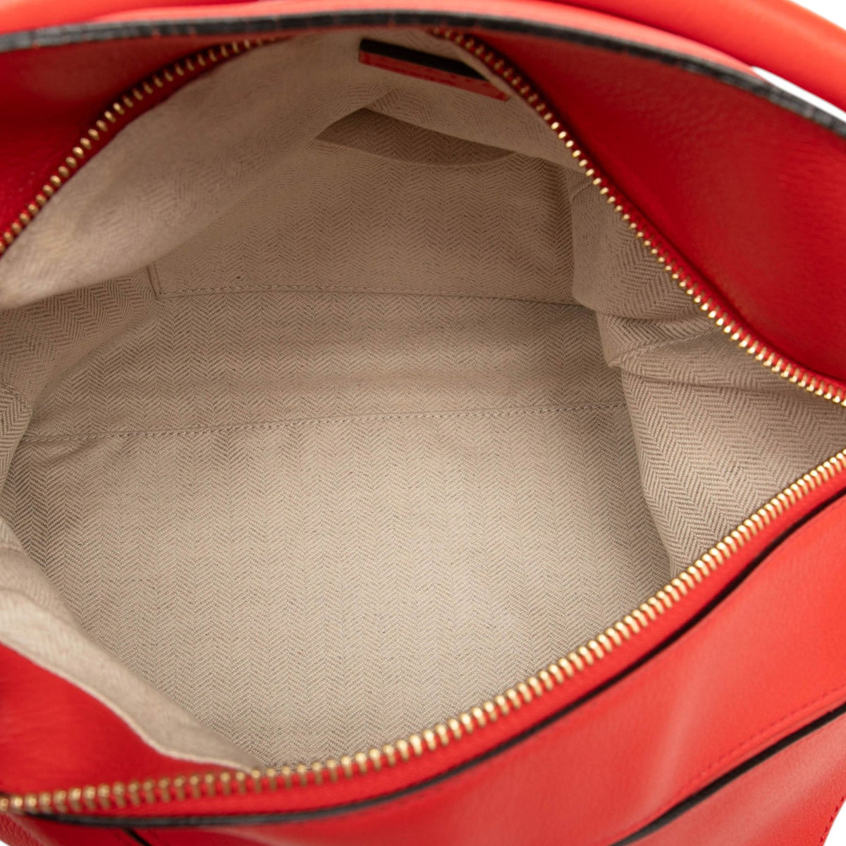 LOEWE Medium Calfskin Puzzle Satchel — Red