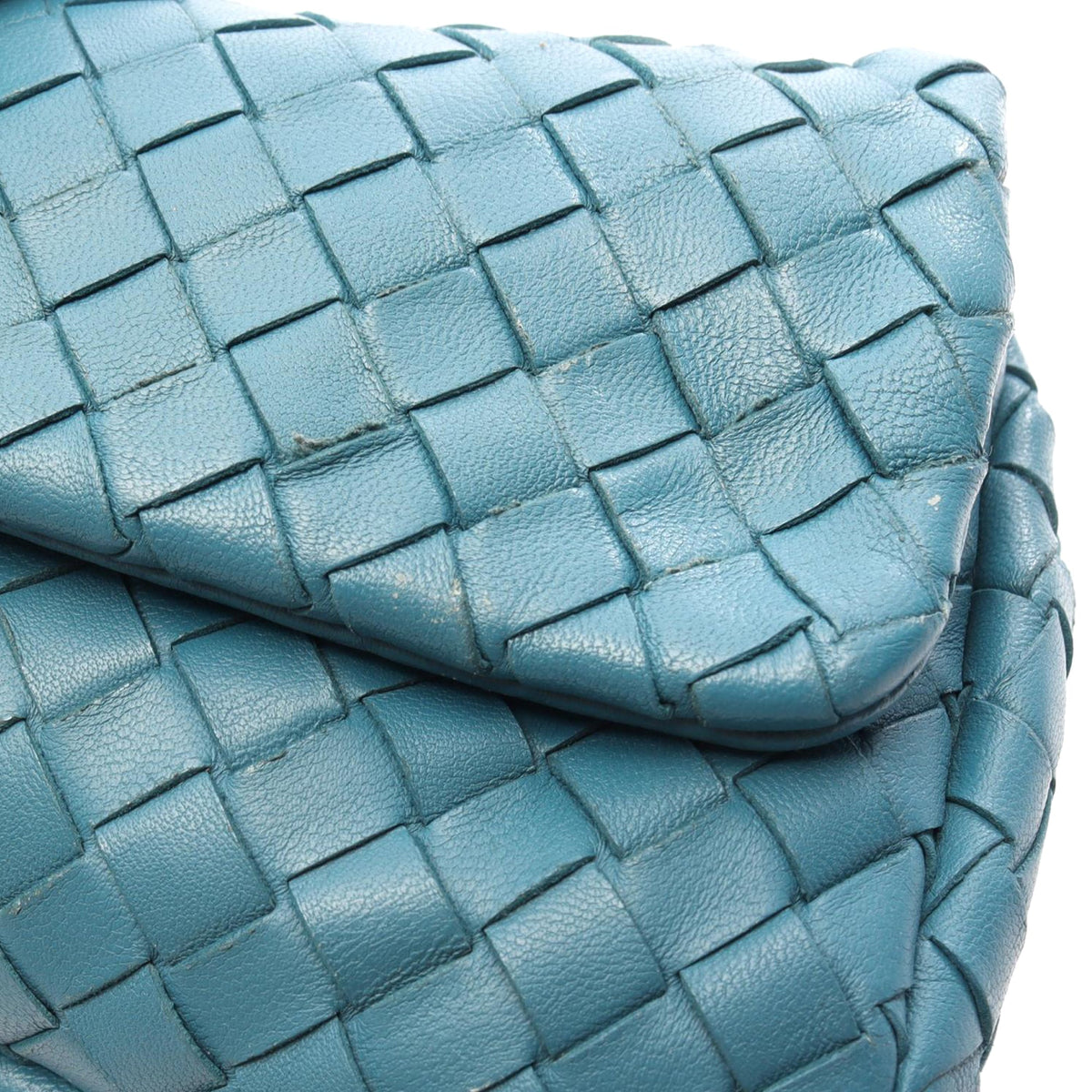 Bottega Veneta Intrecciato Crossbody — Blue