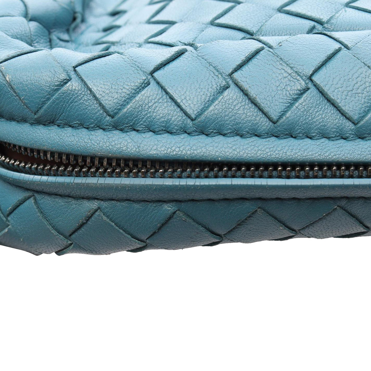 Bottega Veneta Intrecciato Crossbody — Blue