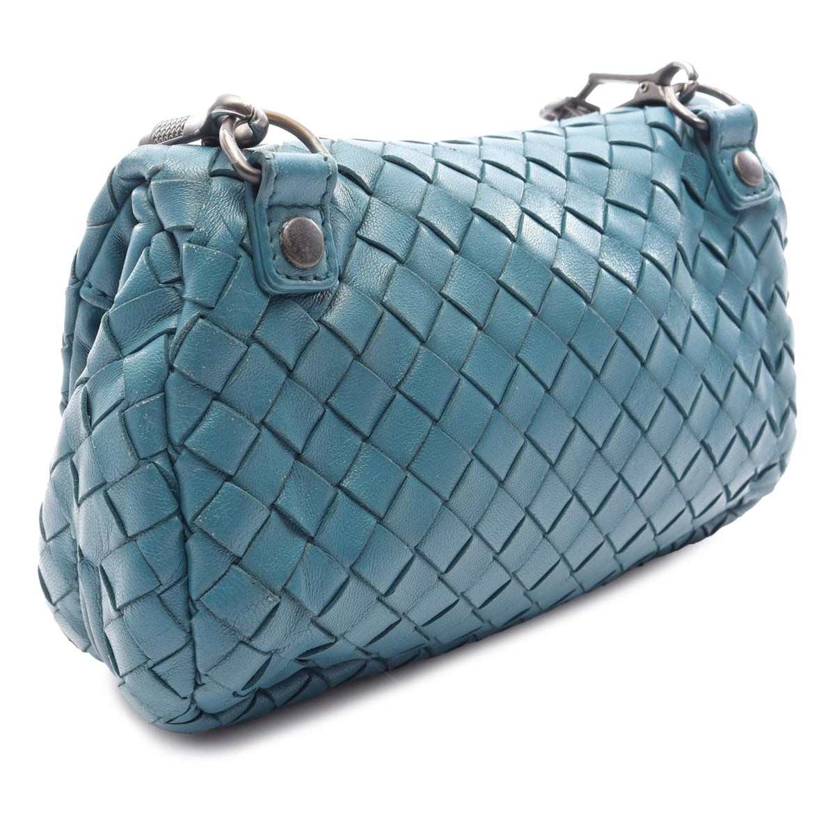 Bottega Veneta Intrecciato Crossbody — Blue