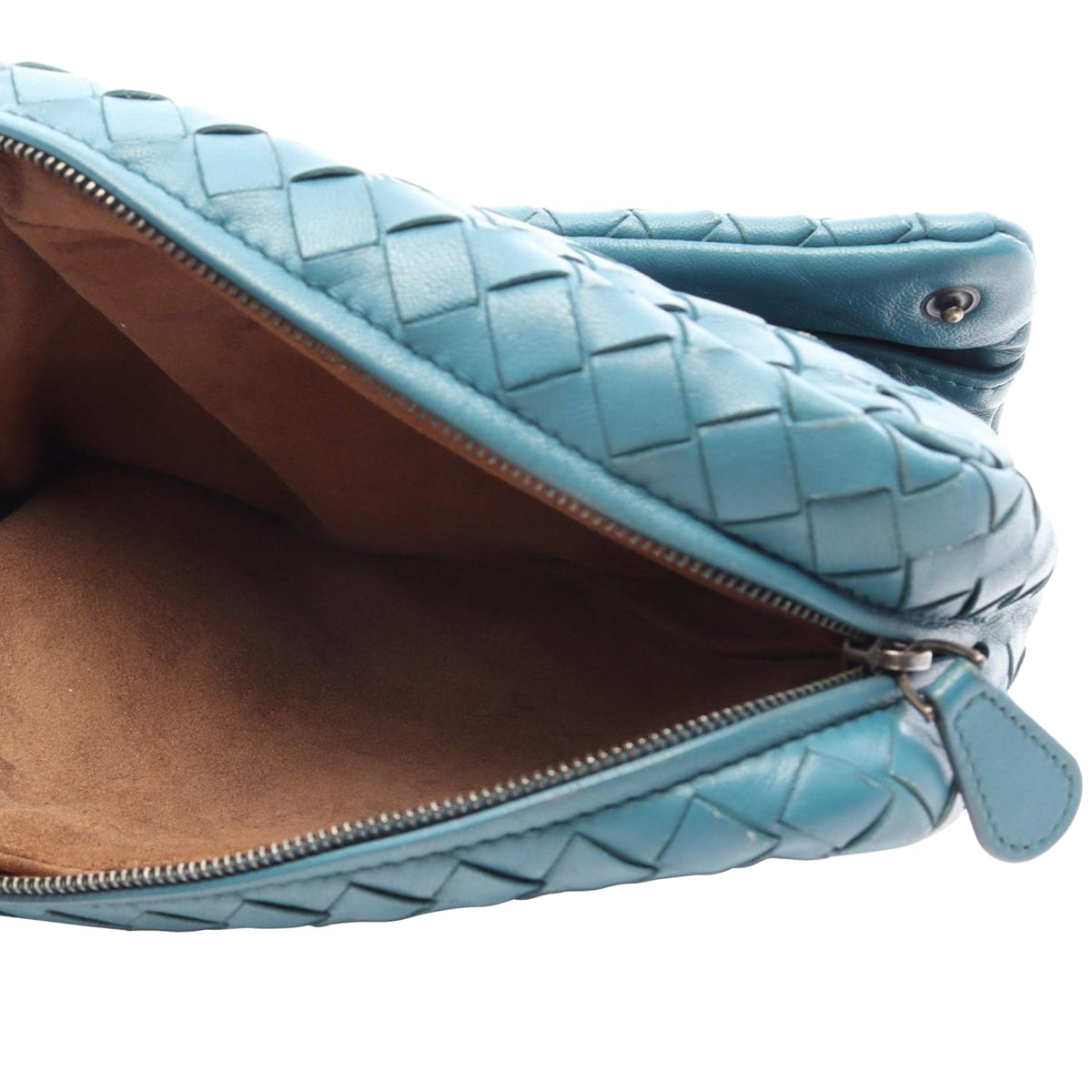 Bottega Veneta Intrecciato Crossbody — Blue