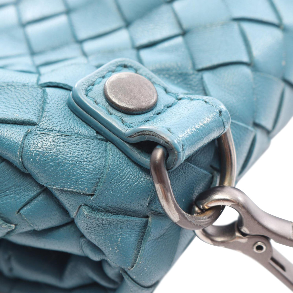 Bottega Veneta Intrecciato Crossbody — Blue