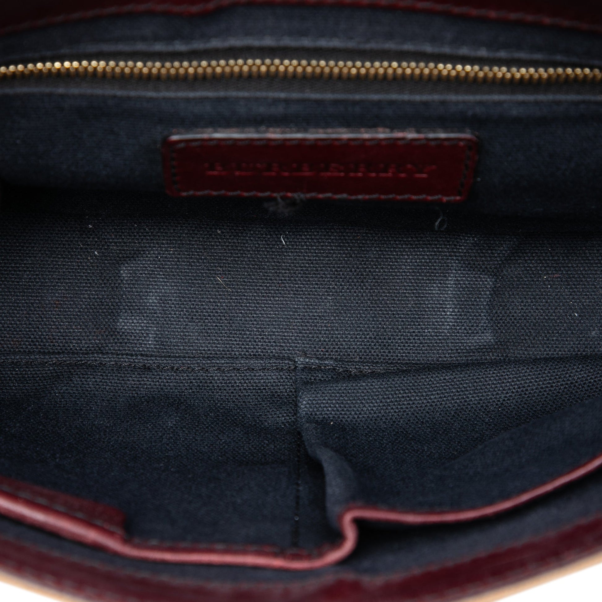 Burberry Leather and House Check Canvas Bridle Abbott Crossbody