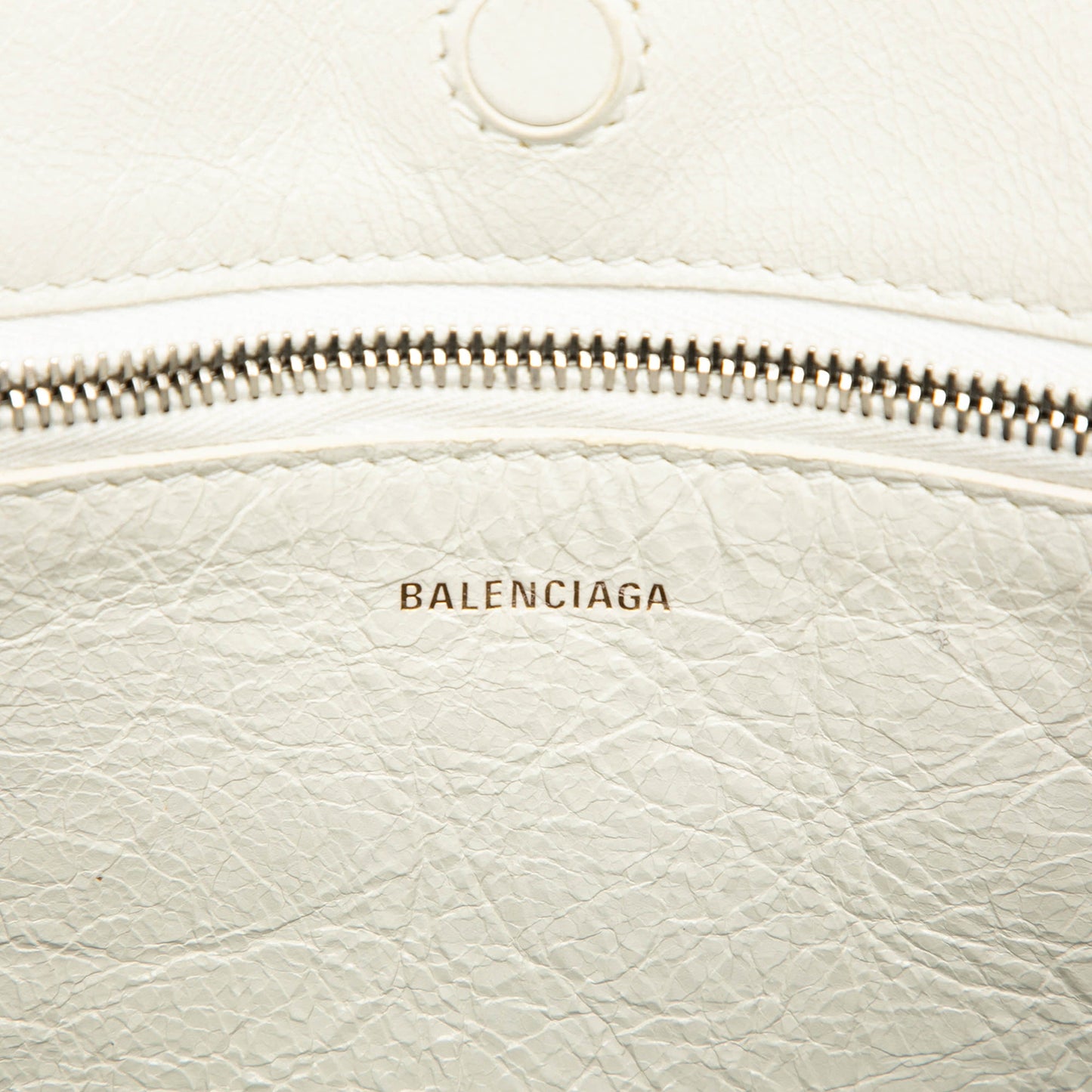 Balenciaga Small Shearling and Leather Barbes East West Shopper Tote