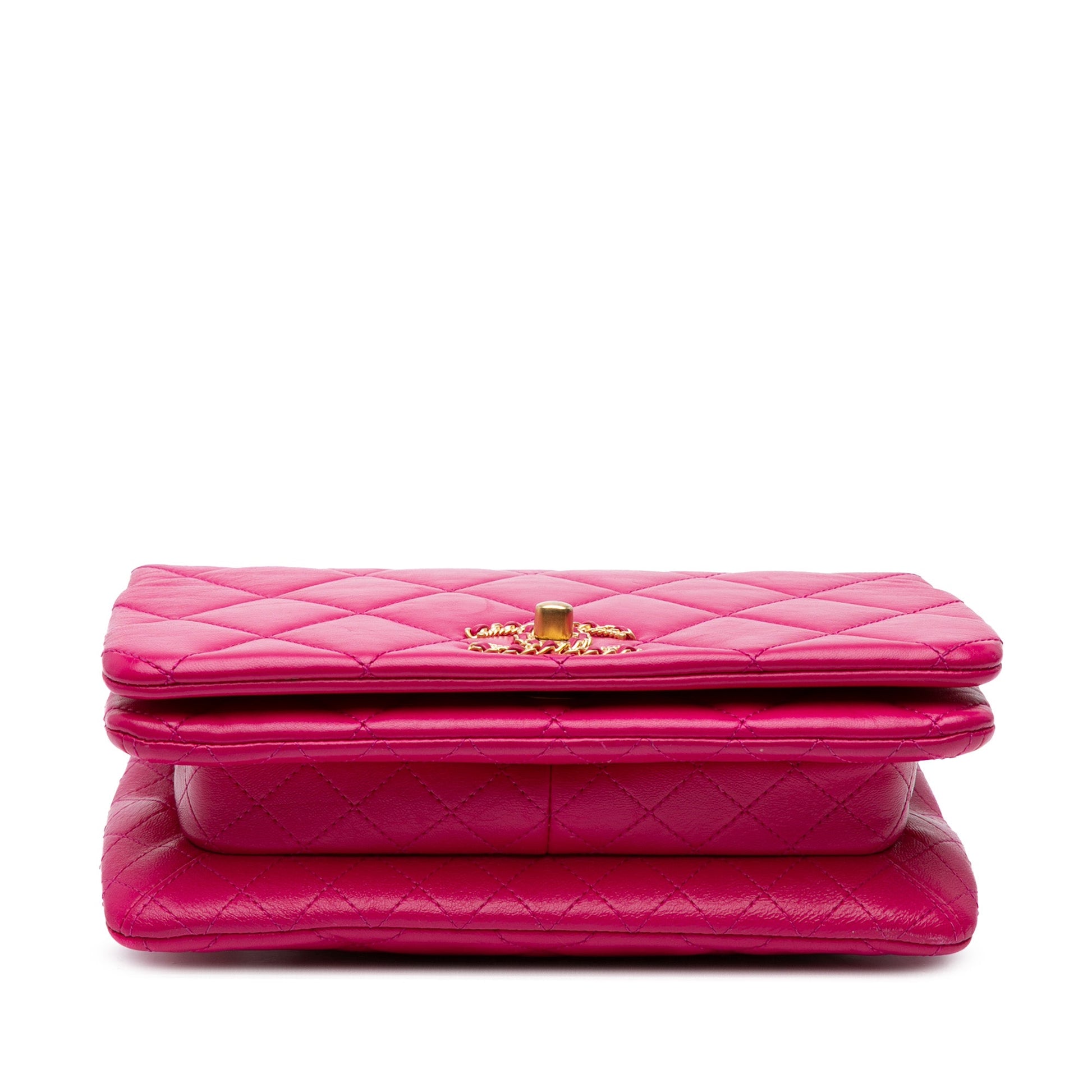 Chanel Small Quilted Lambskin On And On Chain Flap
