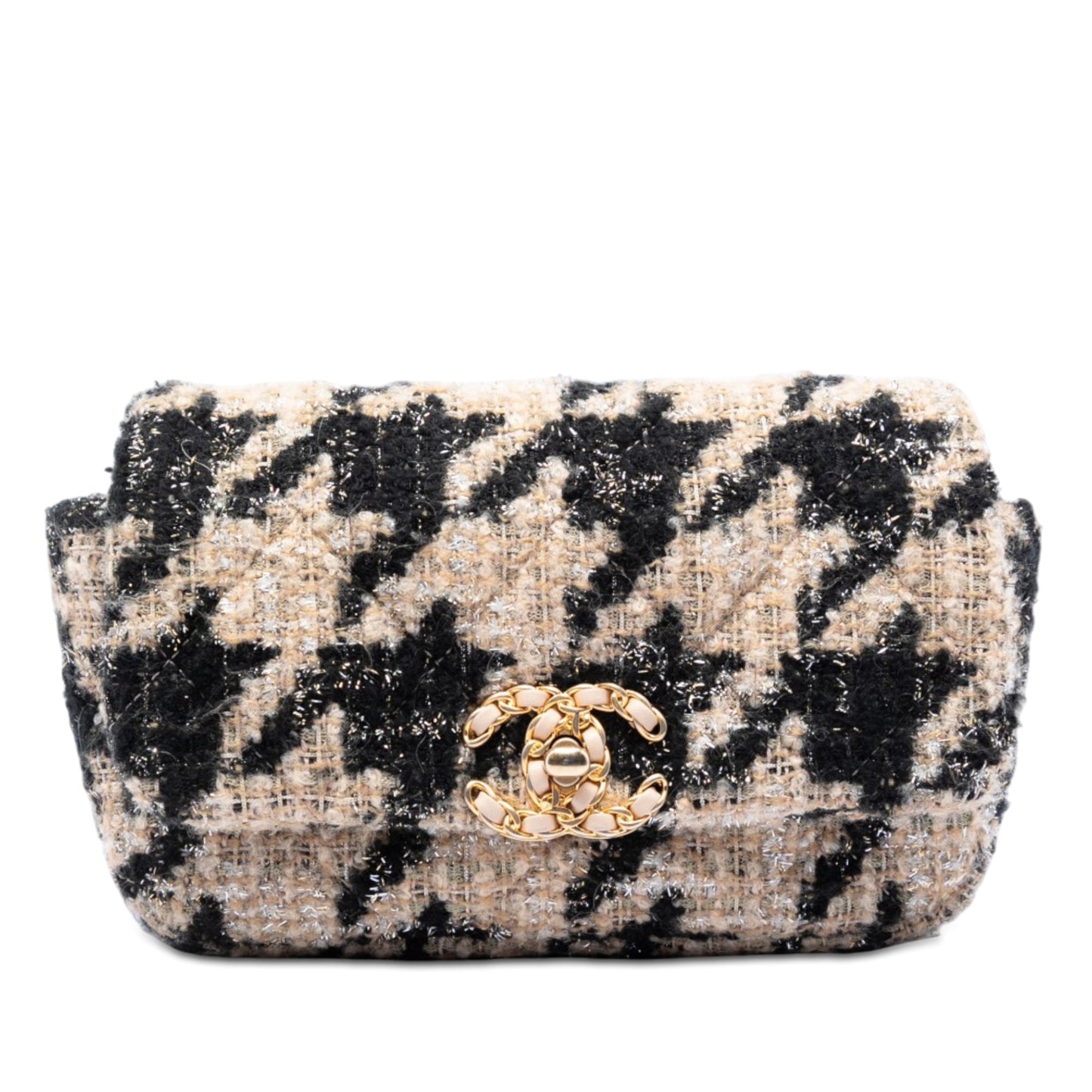 Chanel Houndstooth Tweed 19 Belt Bag