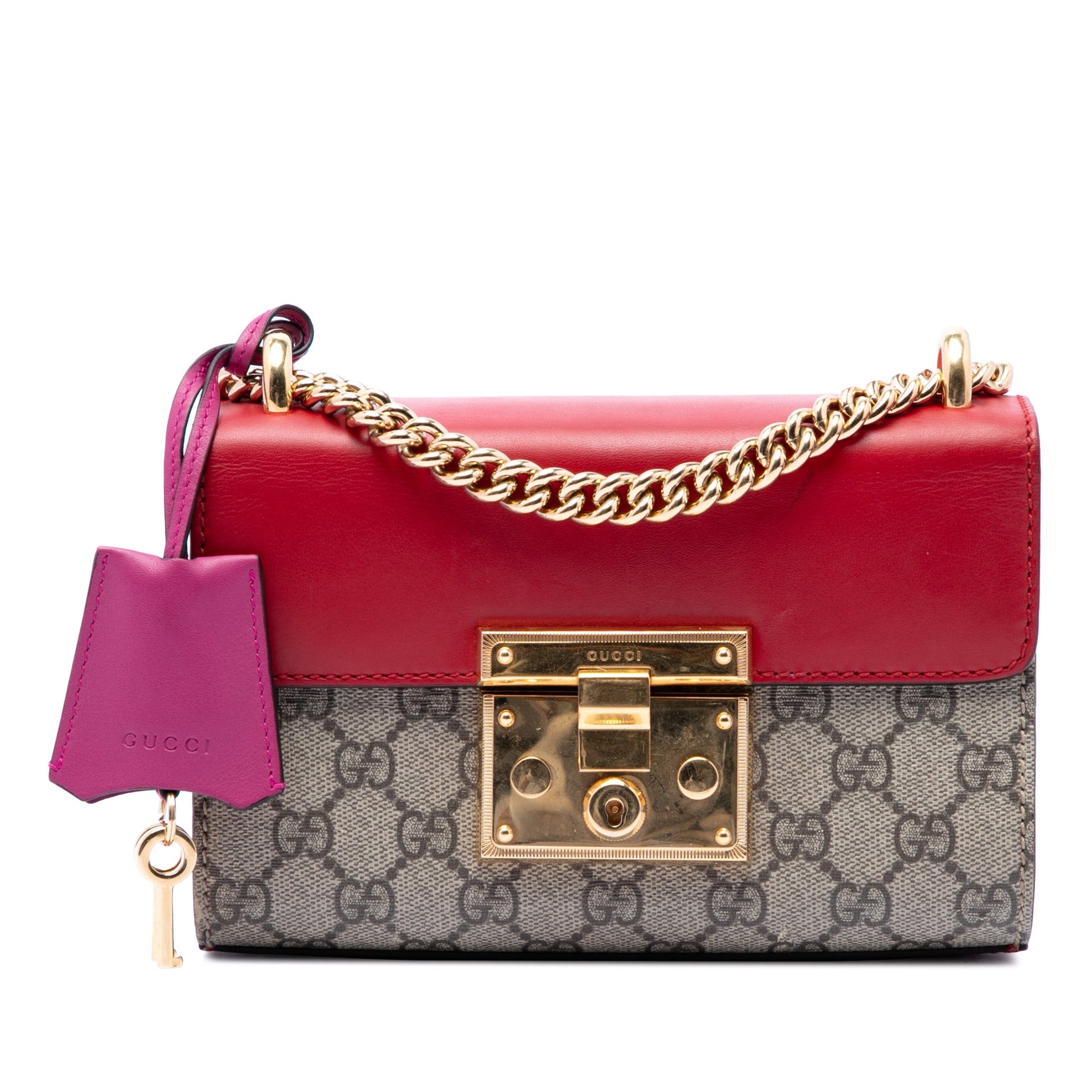 Gucci Small GG Supreme Padlock Crossbody