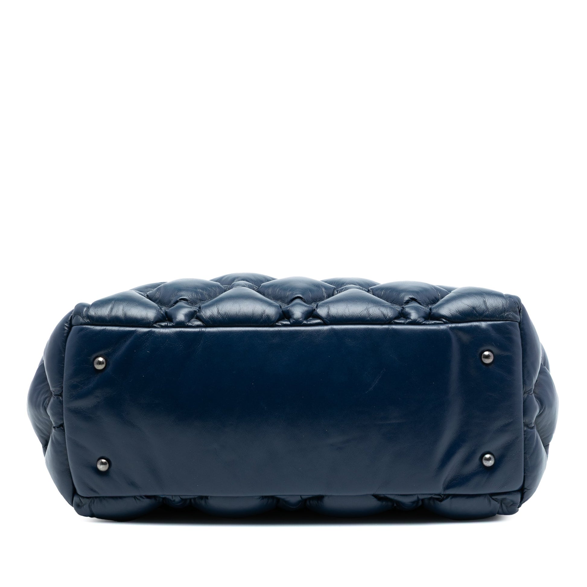 Chanel Large Quilted Leather Chesterfield Shopping Tote