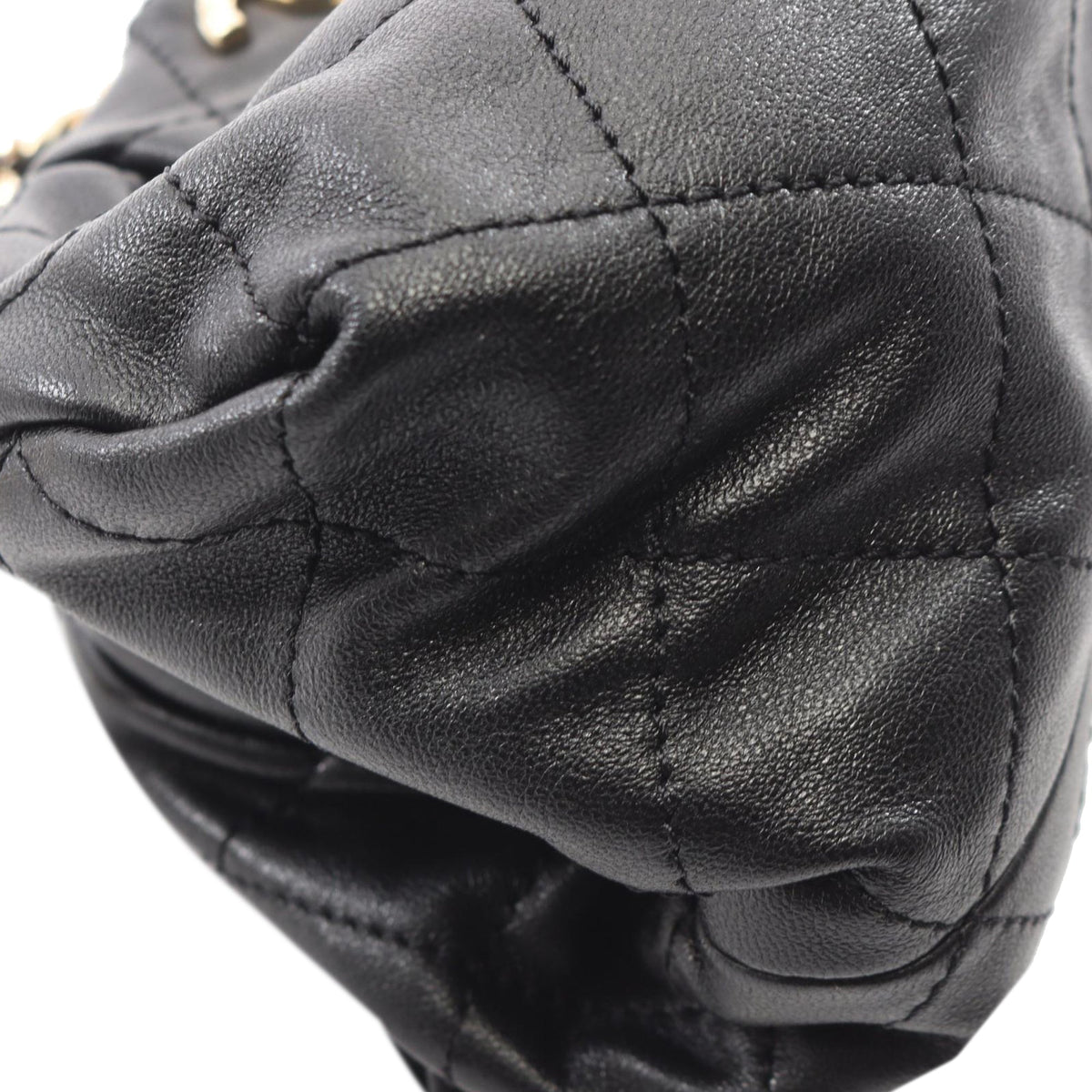 Chanel CC Quilted Lambskin Kisslock Crossbody