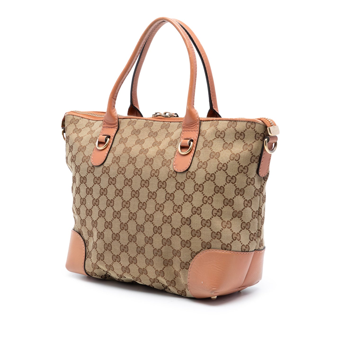 GG Canvas Heart Bit Satchel