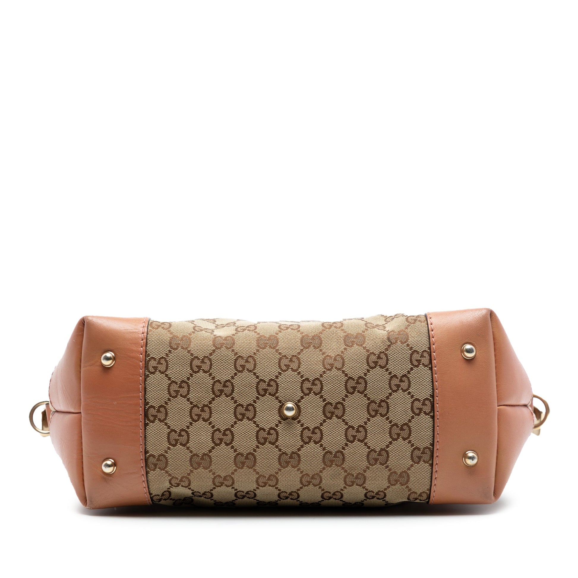 GG Canvas Heart Bit Satchel