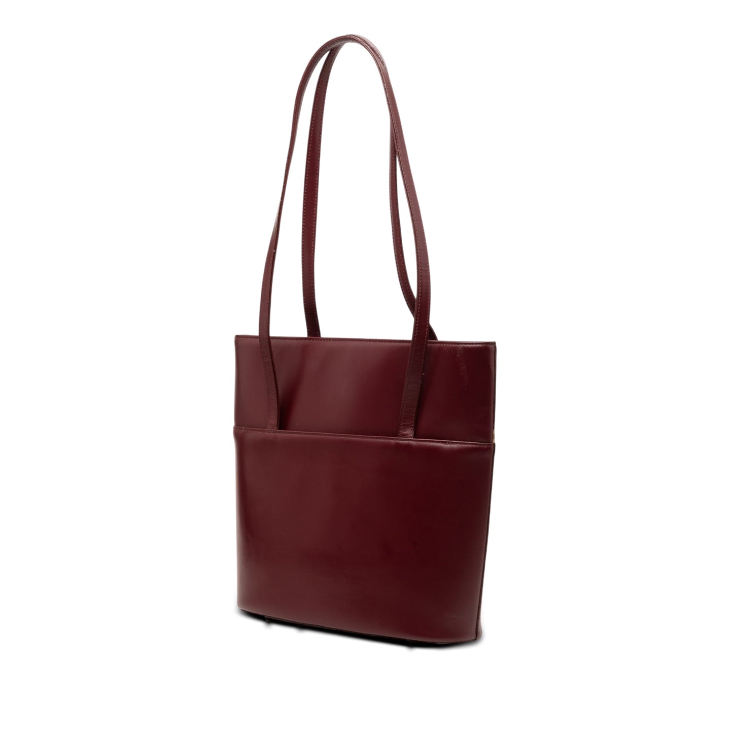 Burberry House Check Trimmed Leather Shoulder Bag