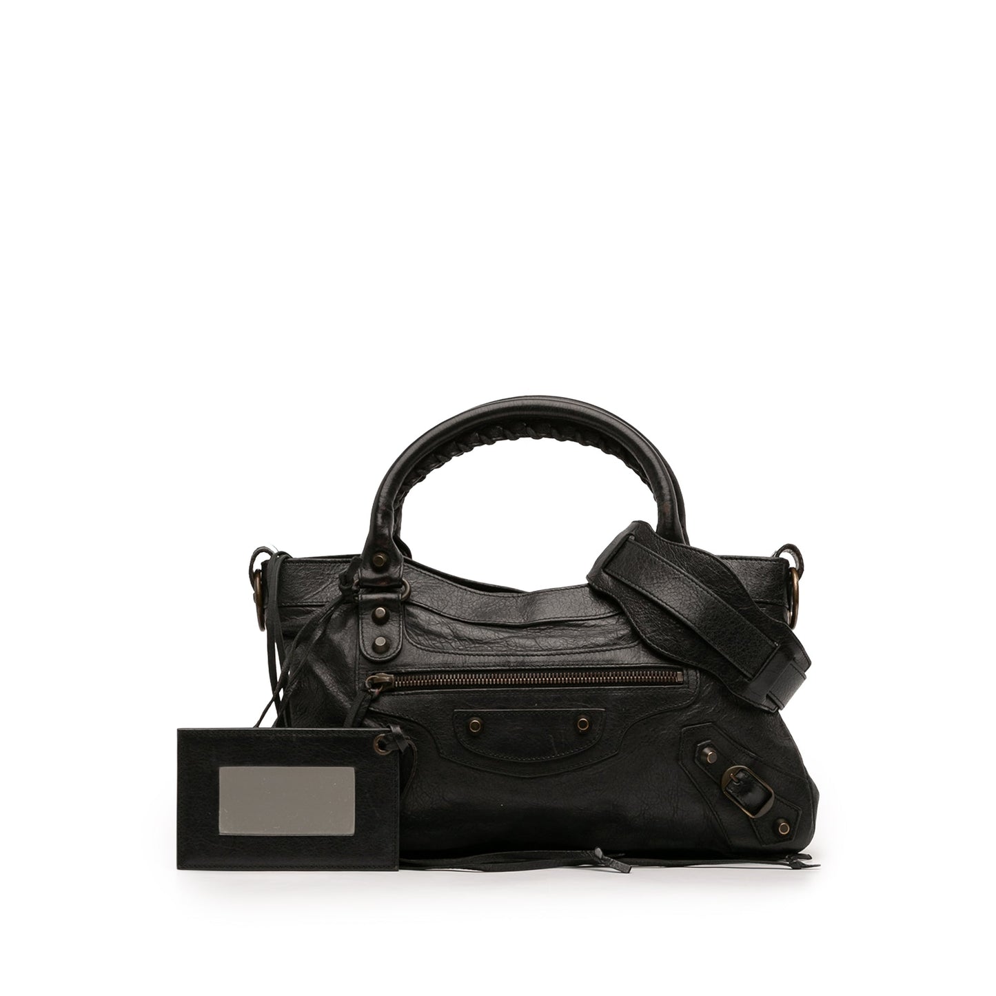 Balenciaga Lambskin Motocross Classic First Satchel