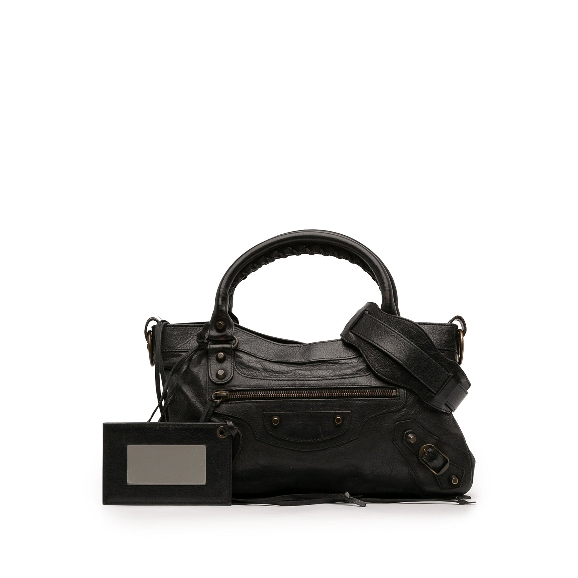 Balenciaga Lambskin Motocross Classic First Satchel