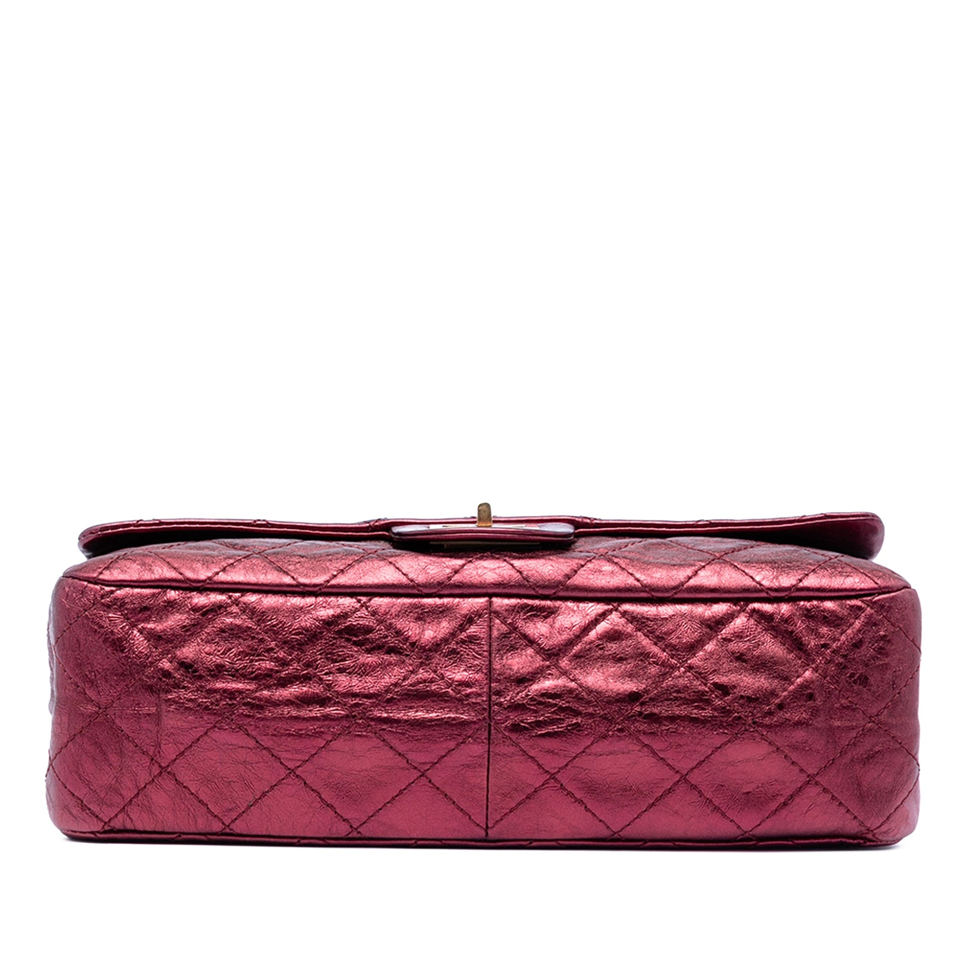 Quilted Metallic Lambskin Reissue 2.55 Double Flap 227
