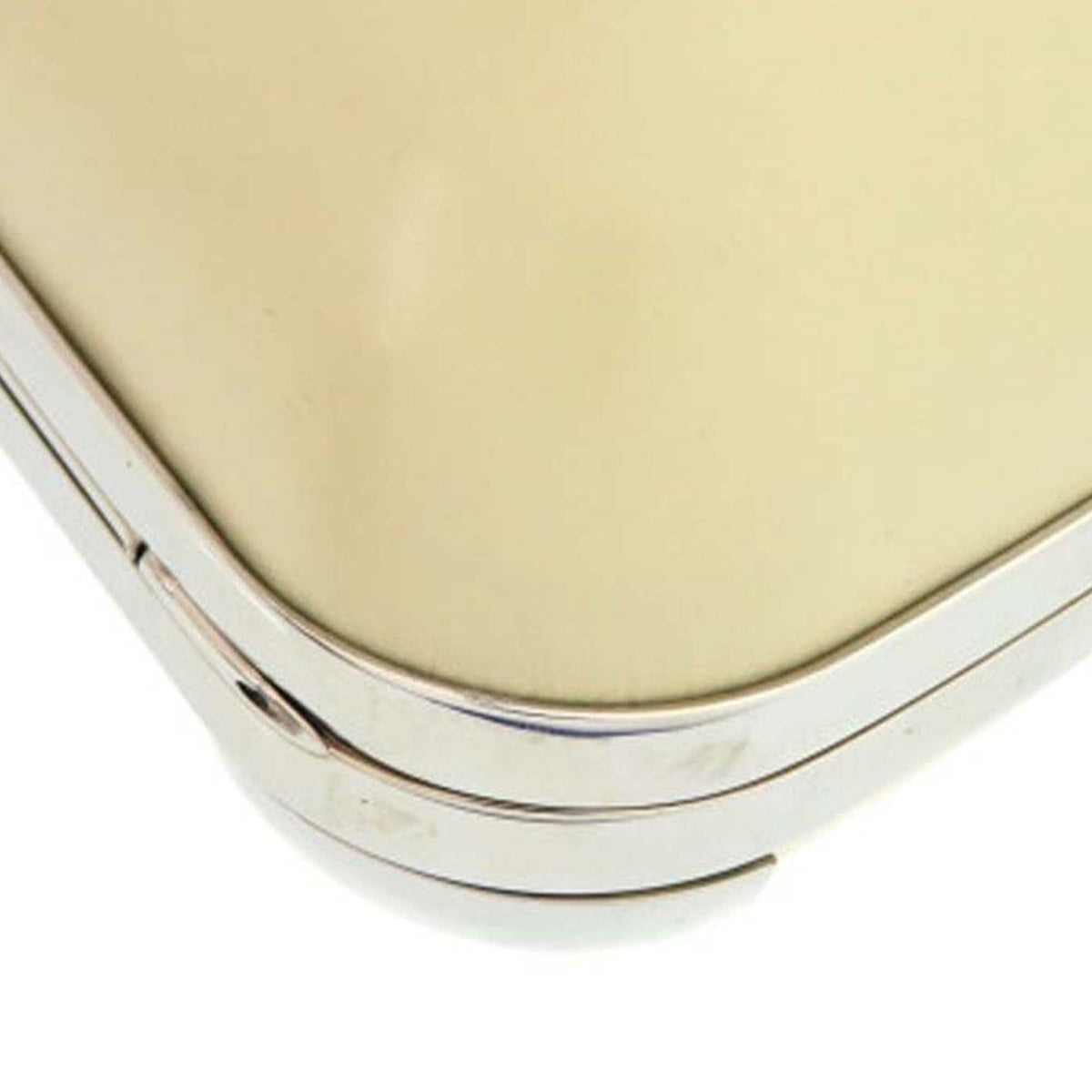 Balenciaga Leather Minaudiere Trapeze Clutch