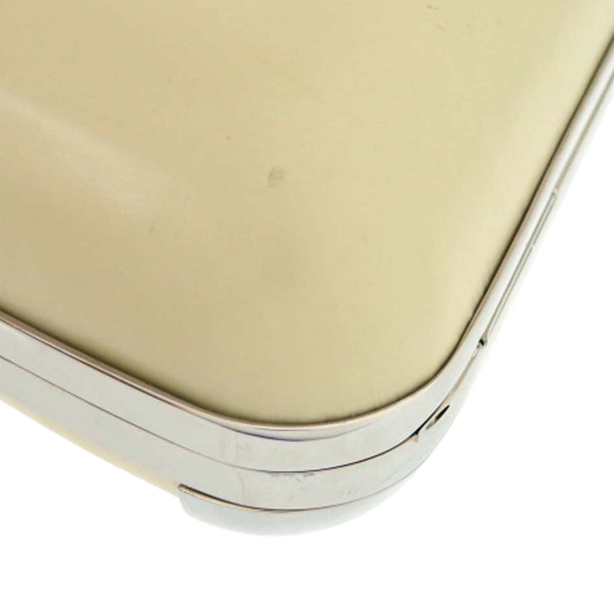 Balenciaga Leather Minaudiere Trapeze Clutch