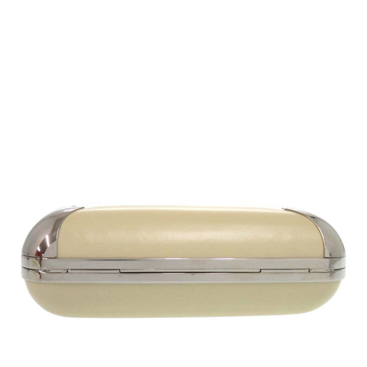 Balenciaga Leather Minaudiere Trapeze Clutch