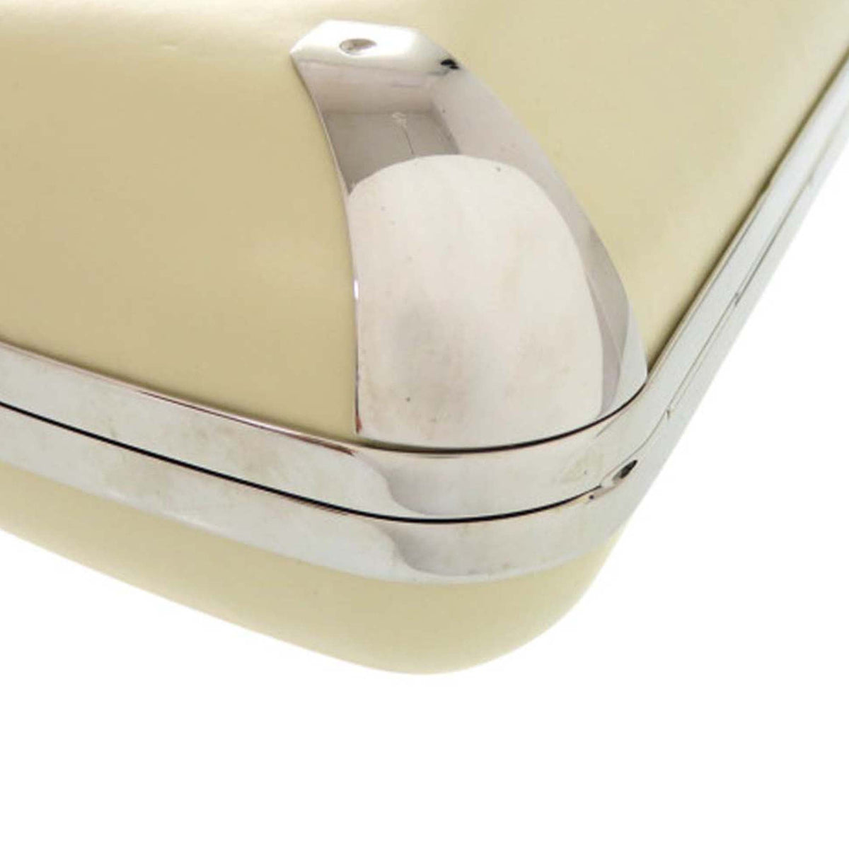 Balenciaga Leather Minaudiere Trapeze Clutch