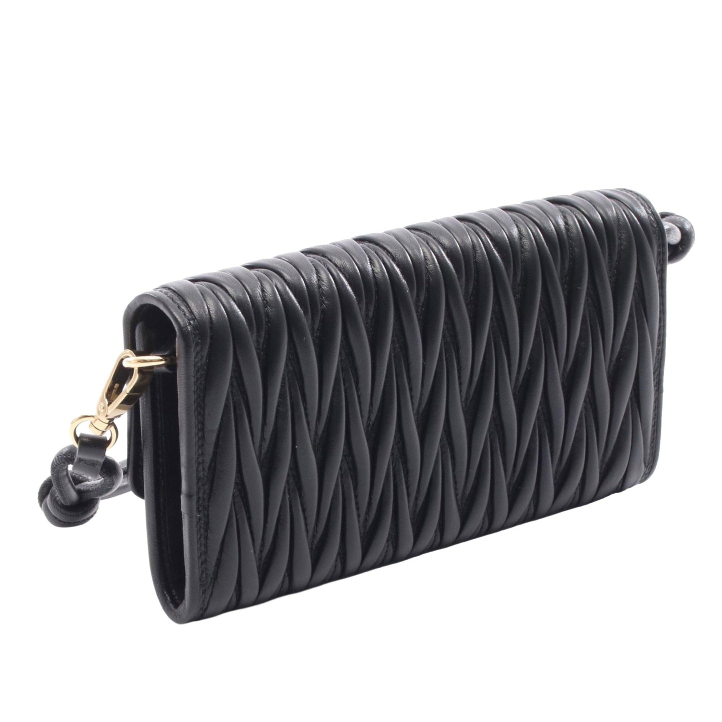 Miu Miu Matellase Nappa Wallet On Chain
