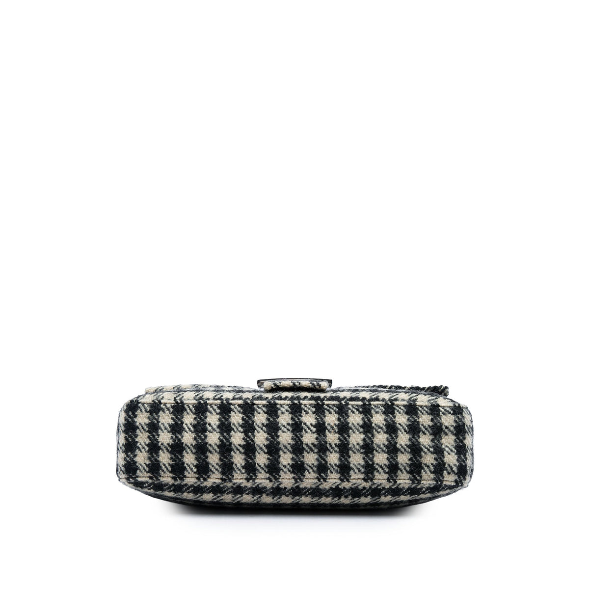 Fendi Tweed Baguette Satchel — Black