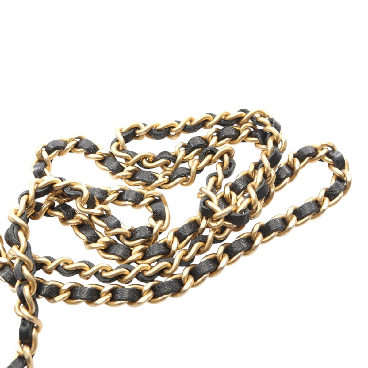Chanel CC Quilted Studded Lambskin 18K Lucky Charms Wallet On Chain — Black