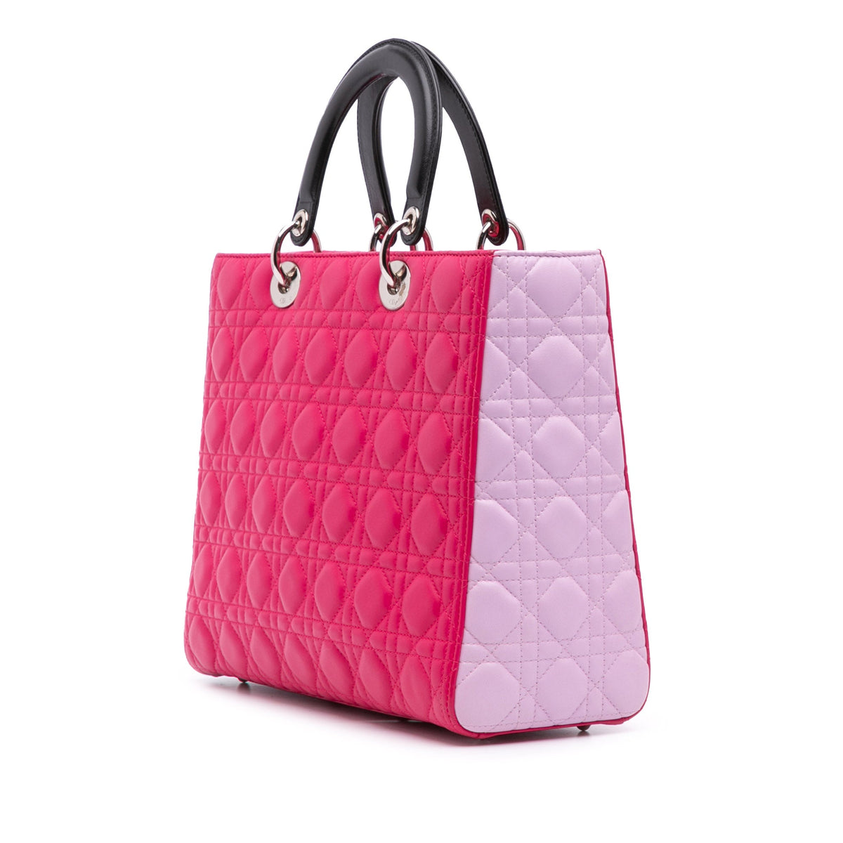 Dior Large Tricolor Lambskin Cannage Lady Dior