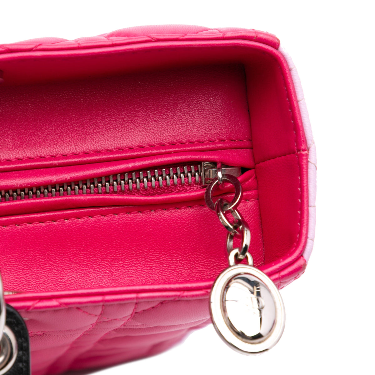 Dior Large Tricolor Lambskin Cannage Lady Dior