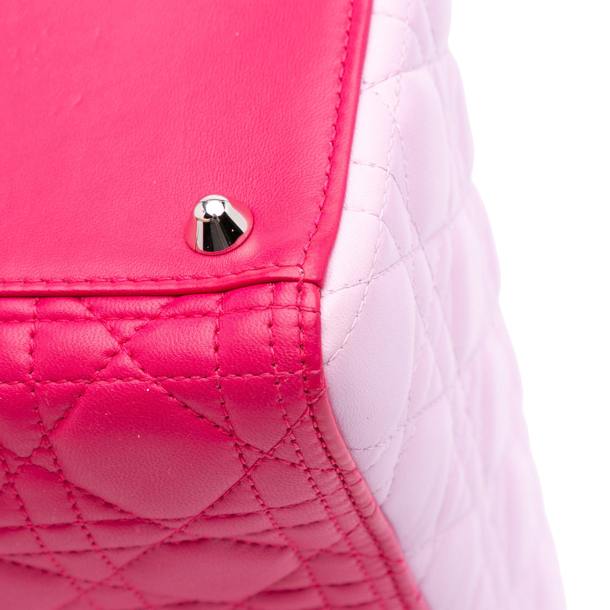 Dior Large Tricolor Lambskin Cannage Lady Dior